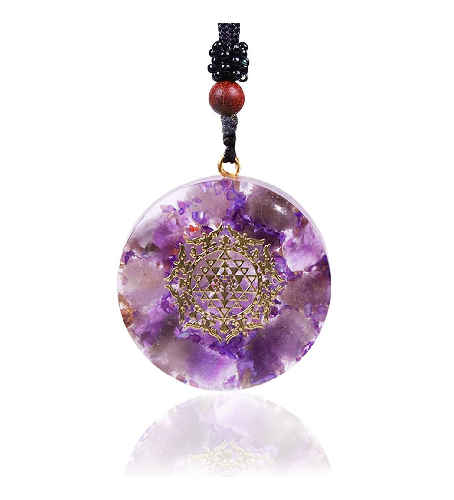 Orgonite Pendant Orgone Spiritual Healing Energy Necklace Crysta Jewelry Reiki Chakra Stones Necklace For Women - Buy Online on GoSupps.com