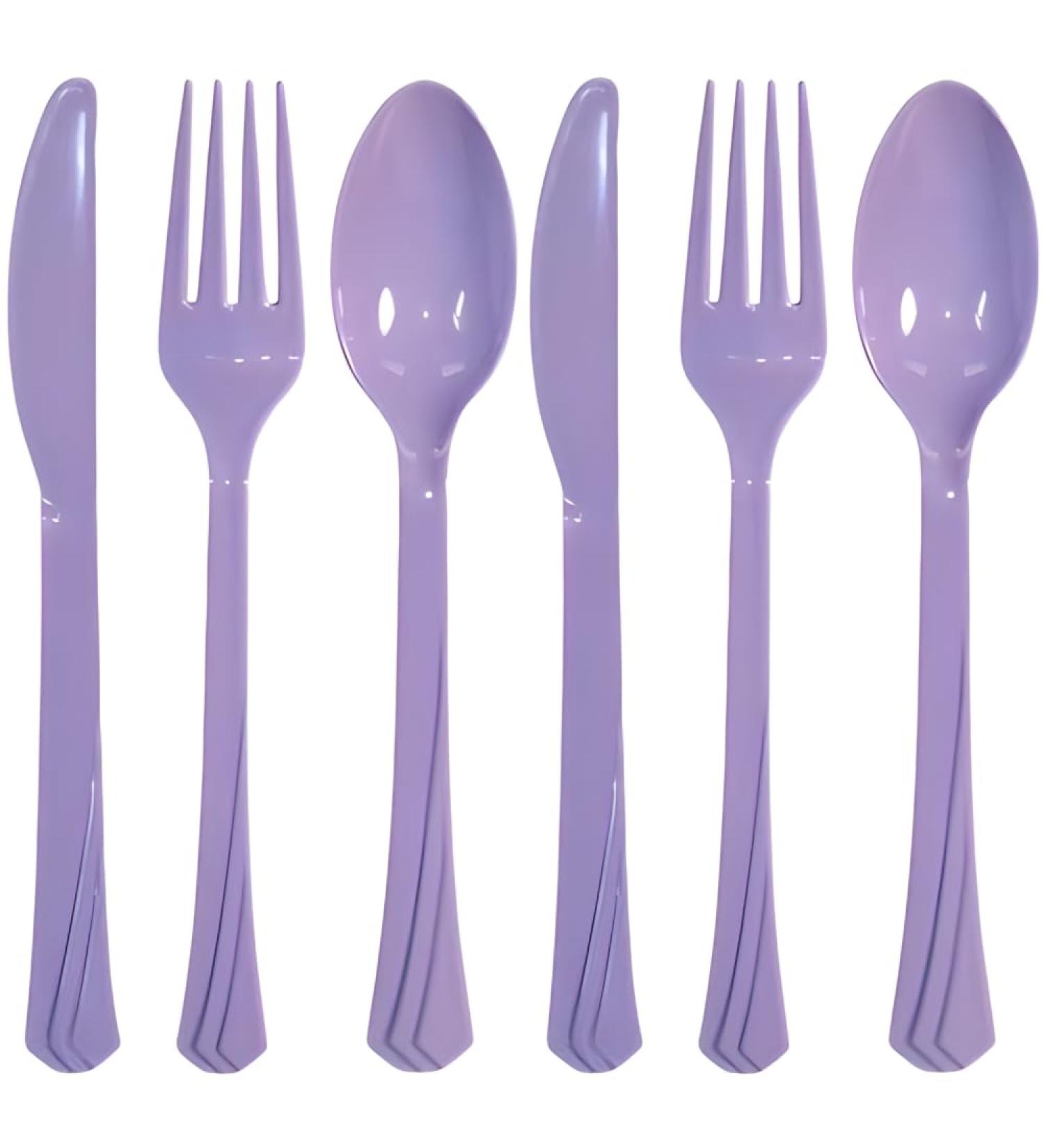 Hanna K. Signature Collection 24 Count Heavyweight Cutlery Combo Hydrangea - Buy Online on GoSupps.com
