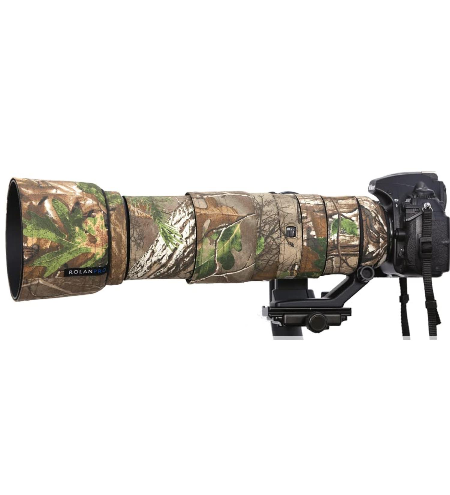 Rolanpro Lens Cover Camouflage Rain Cover for Nikon AF-S 200-500mm f/5.6E FL ED VR Camera Lens Protection Sleeve Guns Case-#16 Jungle Camouflage Cotton (not Waterproof) #16 Camouflage cotton