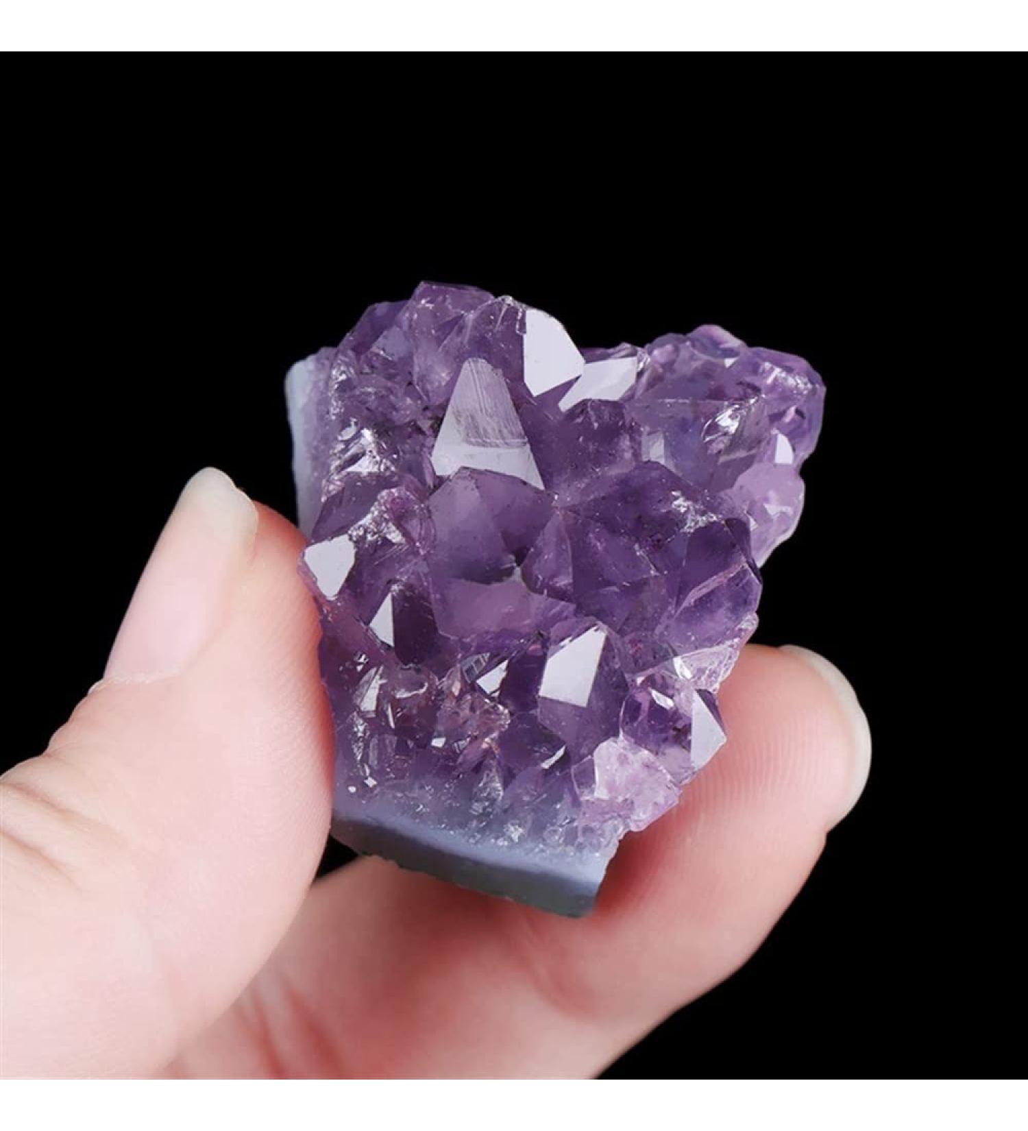 Home 10-20g Natural Purple Brazilian Amethyst Quartz Crystal Cluster Stones Specimen Home Decor Crafts Ornament Crystal Cluster (Color : 5pcs) - Buy Online on GoSupps.com