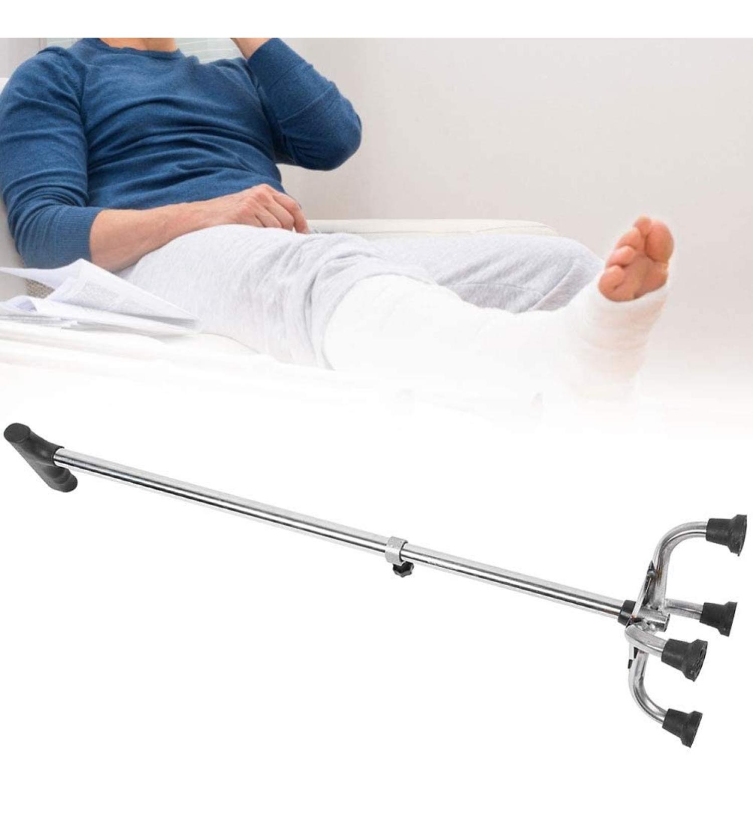 Adjustable Four-Legged Crutches Non-Slip Lightweight Elderly Walker Walking Sticks with Small Base and Comfortable Handle Flexible and Durable Limited Mobility Aid - Buy Online on GoSupps.com