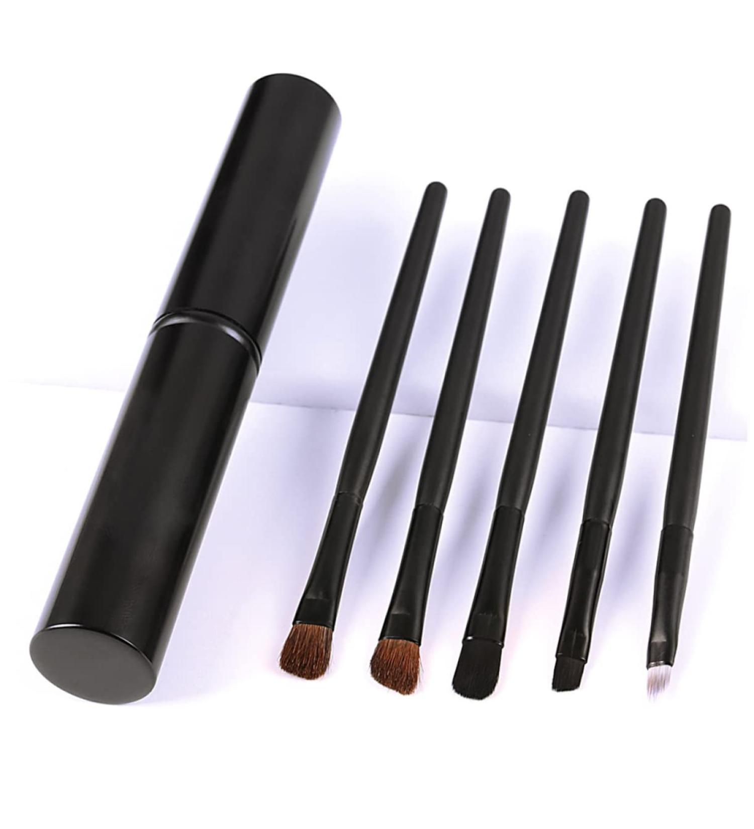 Healeved 5pcs Eyeshadow Brush with Case Eyeshadow Brush Kit Liner Brush for Eyes Blackriflecoffee - Buy Online on GoSupps.com