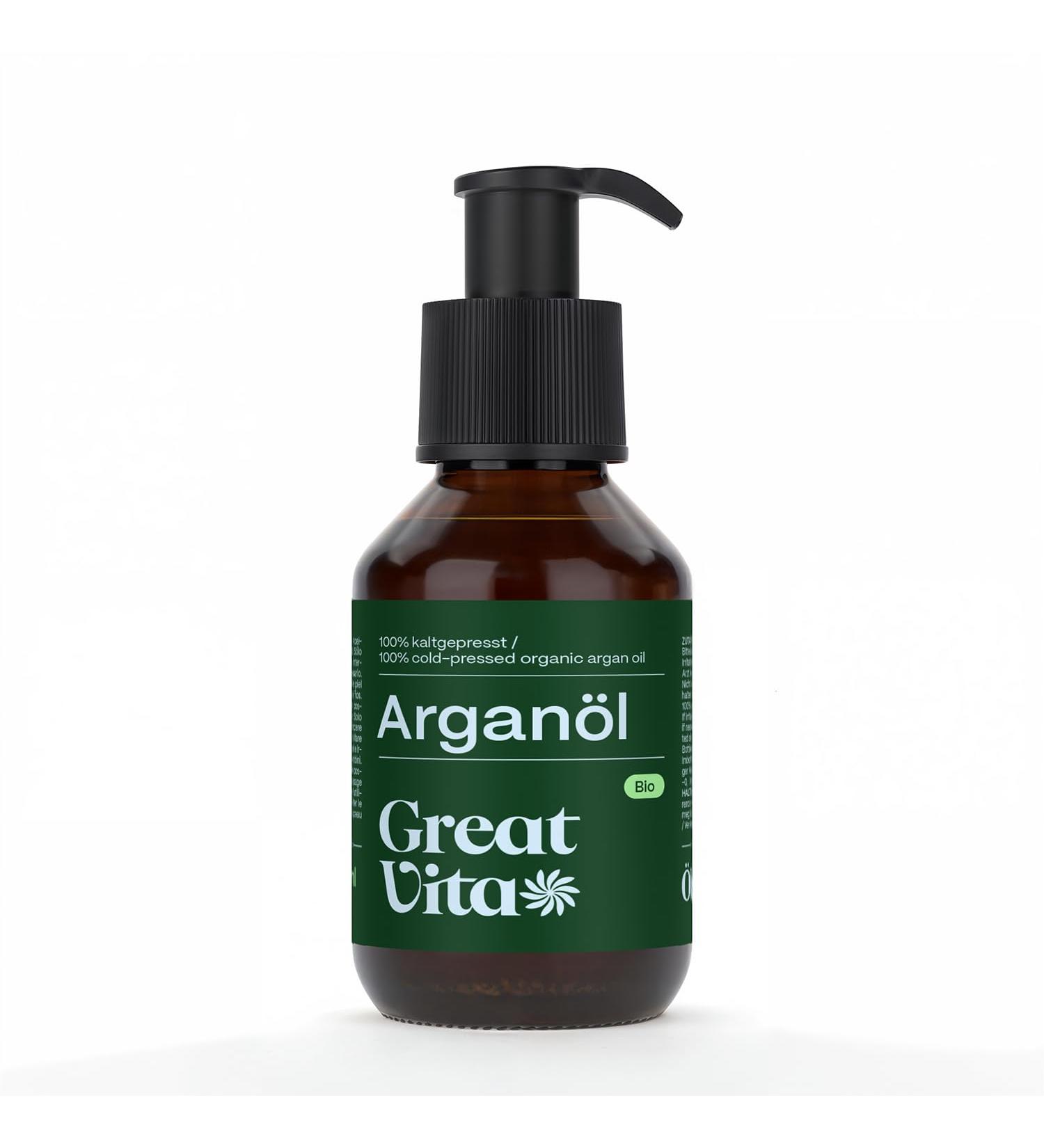 Mea Vita VitaFeel Organic Argan Oil for Skin and Hair Care (100ml) - Buy Online on GoSupps.com