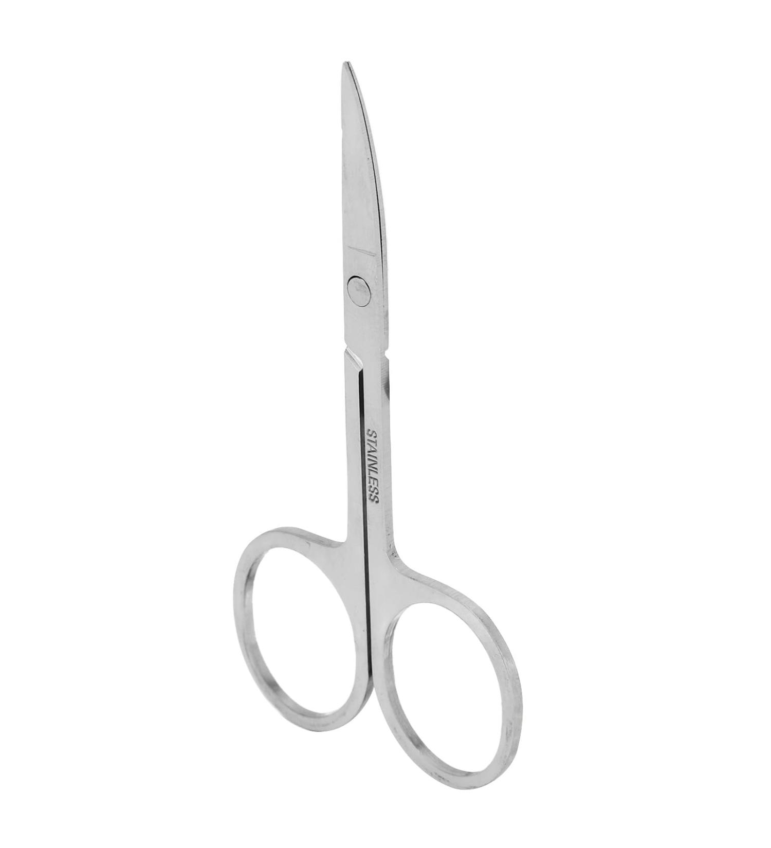 Eyebrow Scissors Stainless Steel Curved Blade Lightweight and Portable Suitable for Trimming False Eyelashes - Buy Online on GoSupps.com