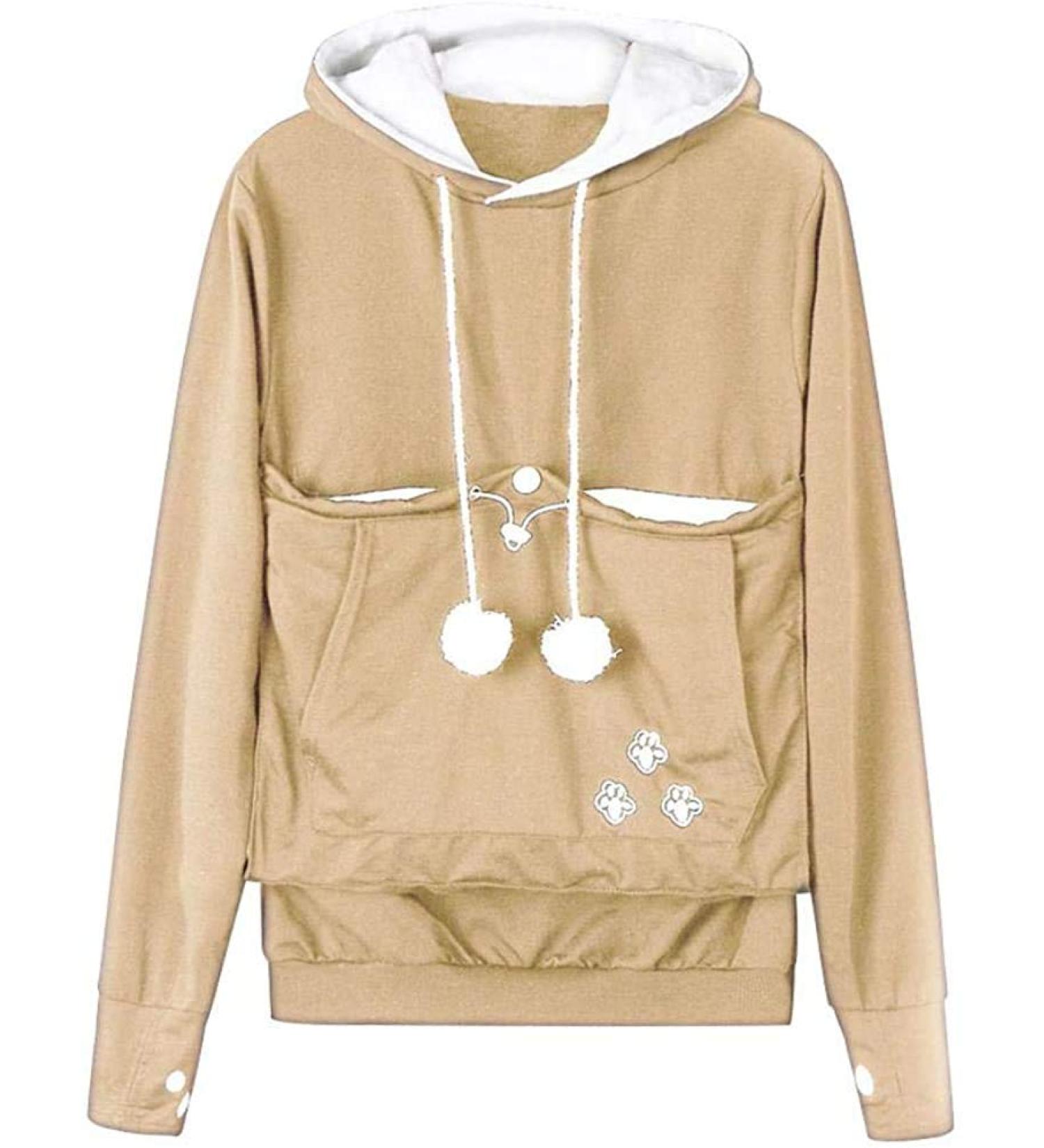 Angel ZYJ Women s Cat & Dog Sweater Hoodie with Bag Pocket - XXL Khaki Long Arm Autumn Winter - Buy Online on GoSupps.com