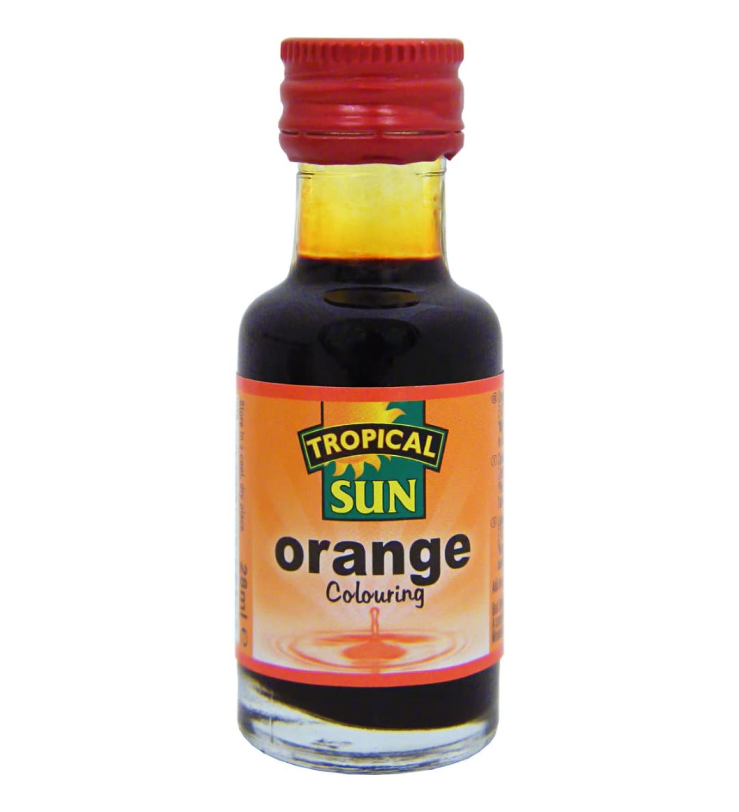 2 x Tropical Sun Food Colour Orange 12 x 28ml
