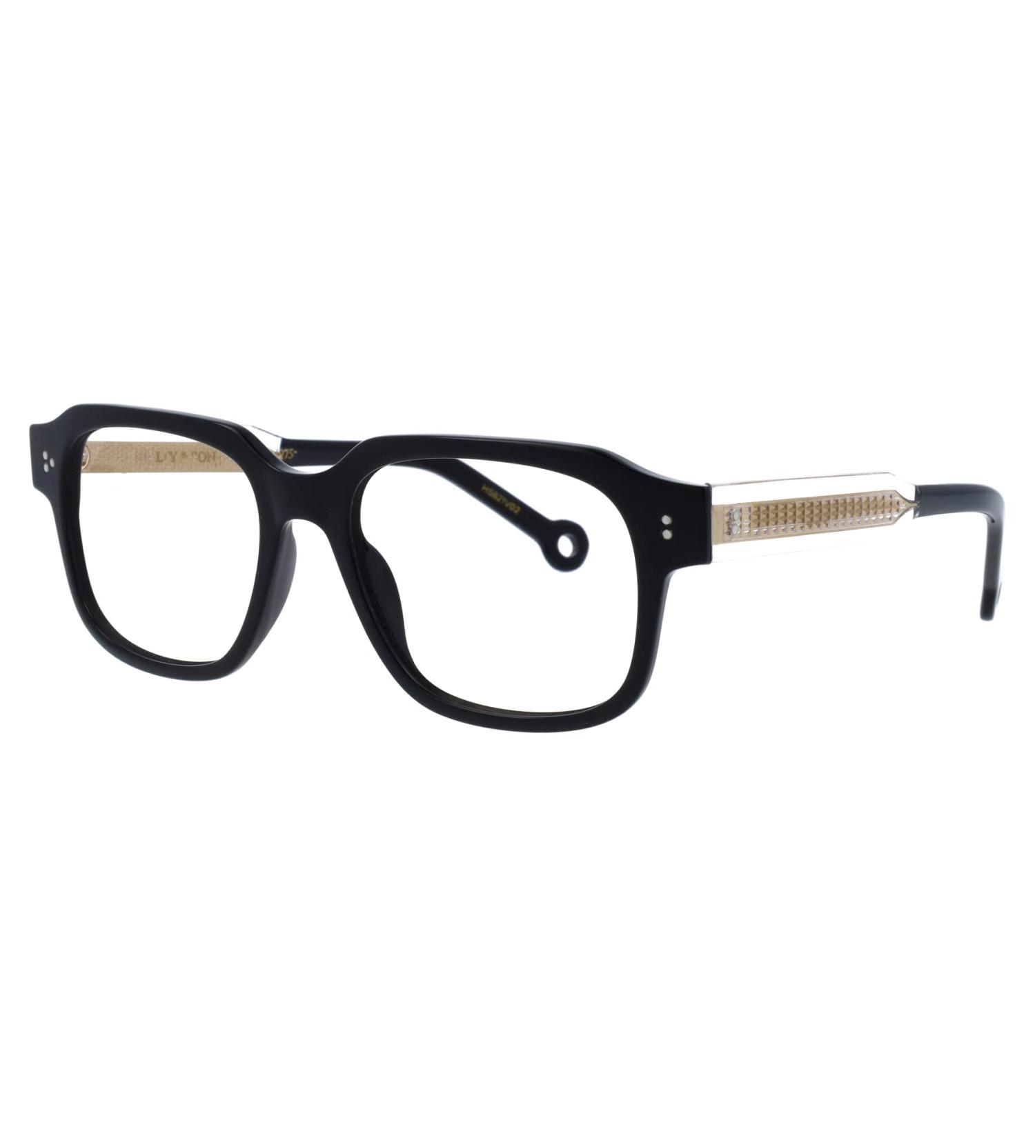 Hally & Son Unisex Sunglasses 53 Black-crystal
