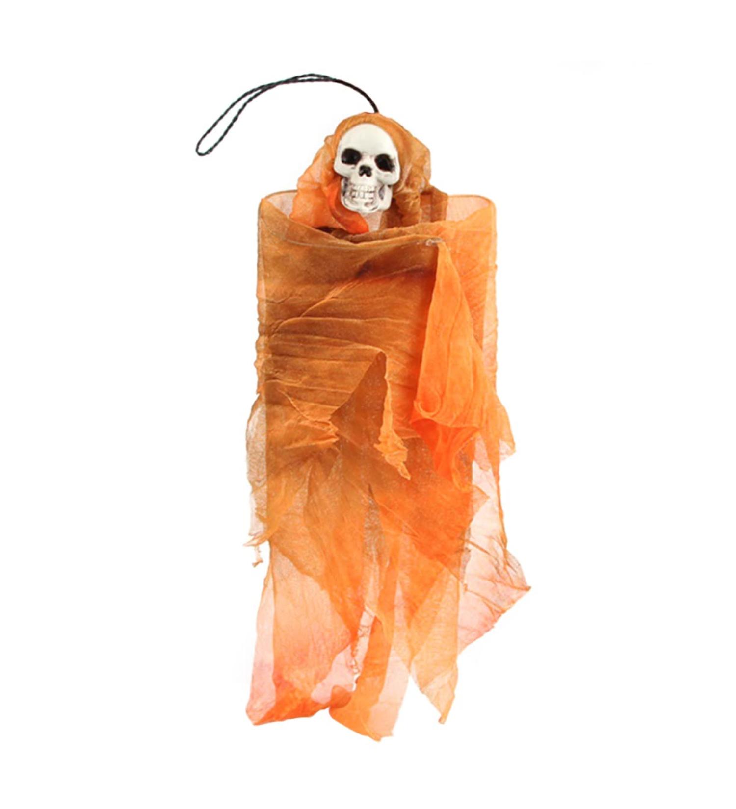 Spooky Skull Doll - Outdoor Halloween Decor | Scary Skeleton Ornament for Haunted House & Ghostly Fun - Buy Online on GoSupps.com