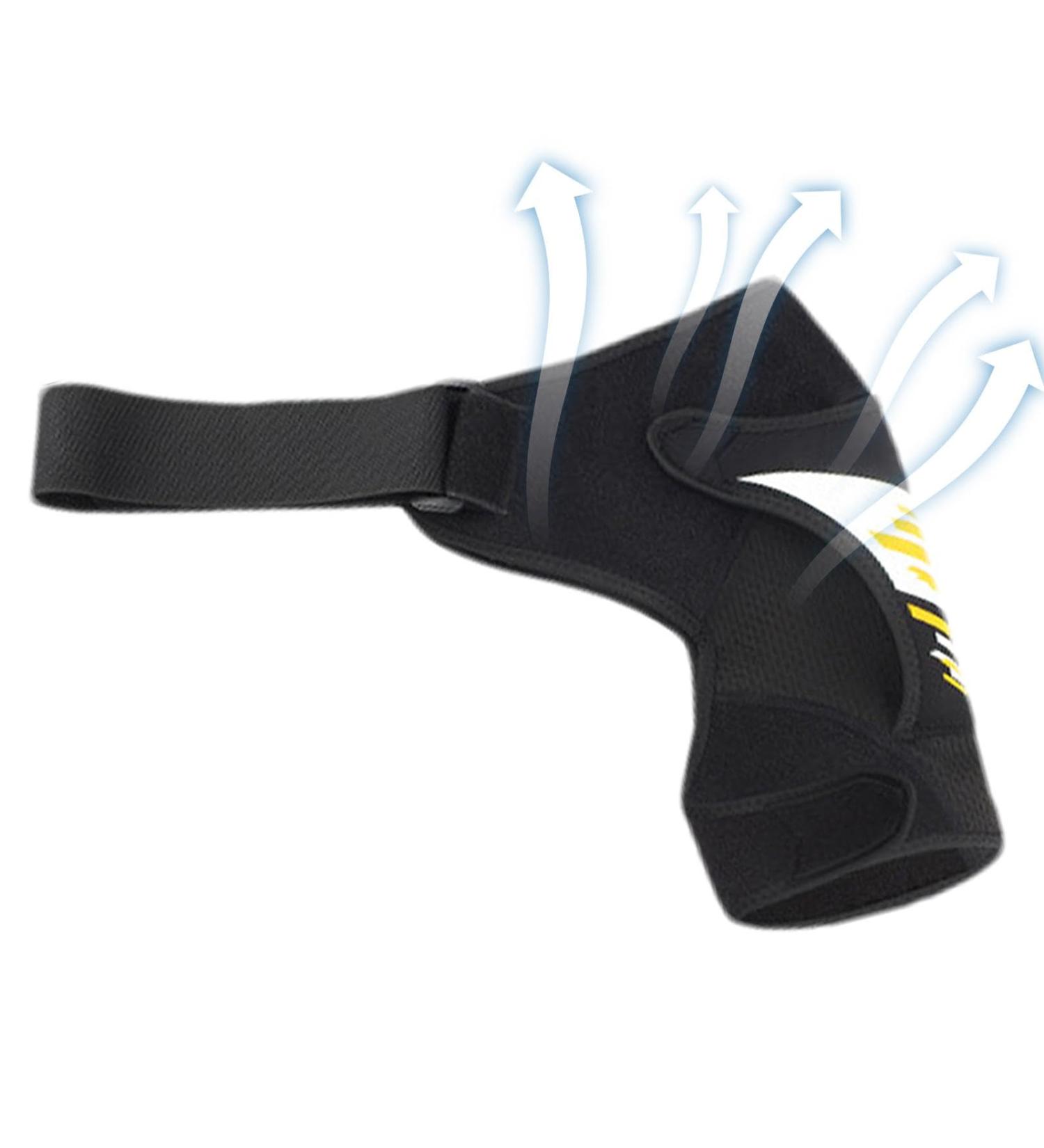 Shoulder Stability Brace Shoulder Support Brace Arm Stability Brace Breathable Shoulder Brace Upper Arm Support Brace Shoulder Strap Pad Shoulder Brace For Lifting Weights Yellow - Buy Online on GoSupps.com