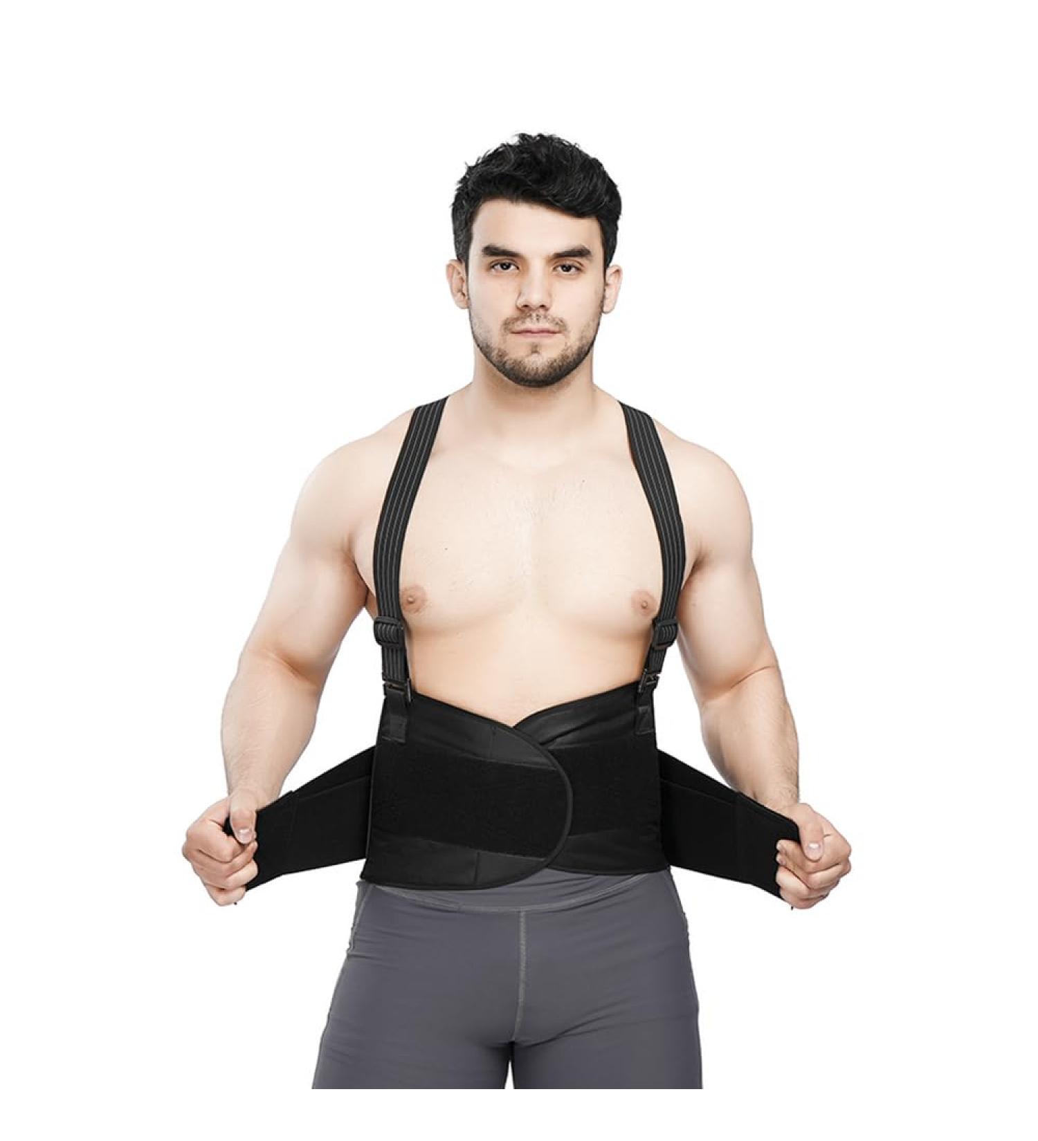 Premium Adjustable Lumbar Support Belt for Back Pain Relief & Improved Posture - Heavy-Duty Work Size M (26-31.4IN / 66-80CM - Buy Online on GoSupps.com