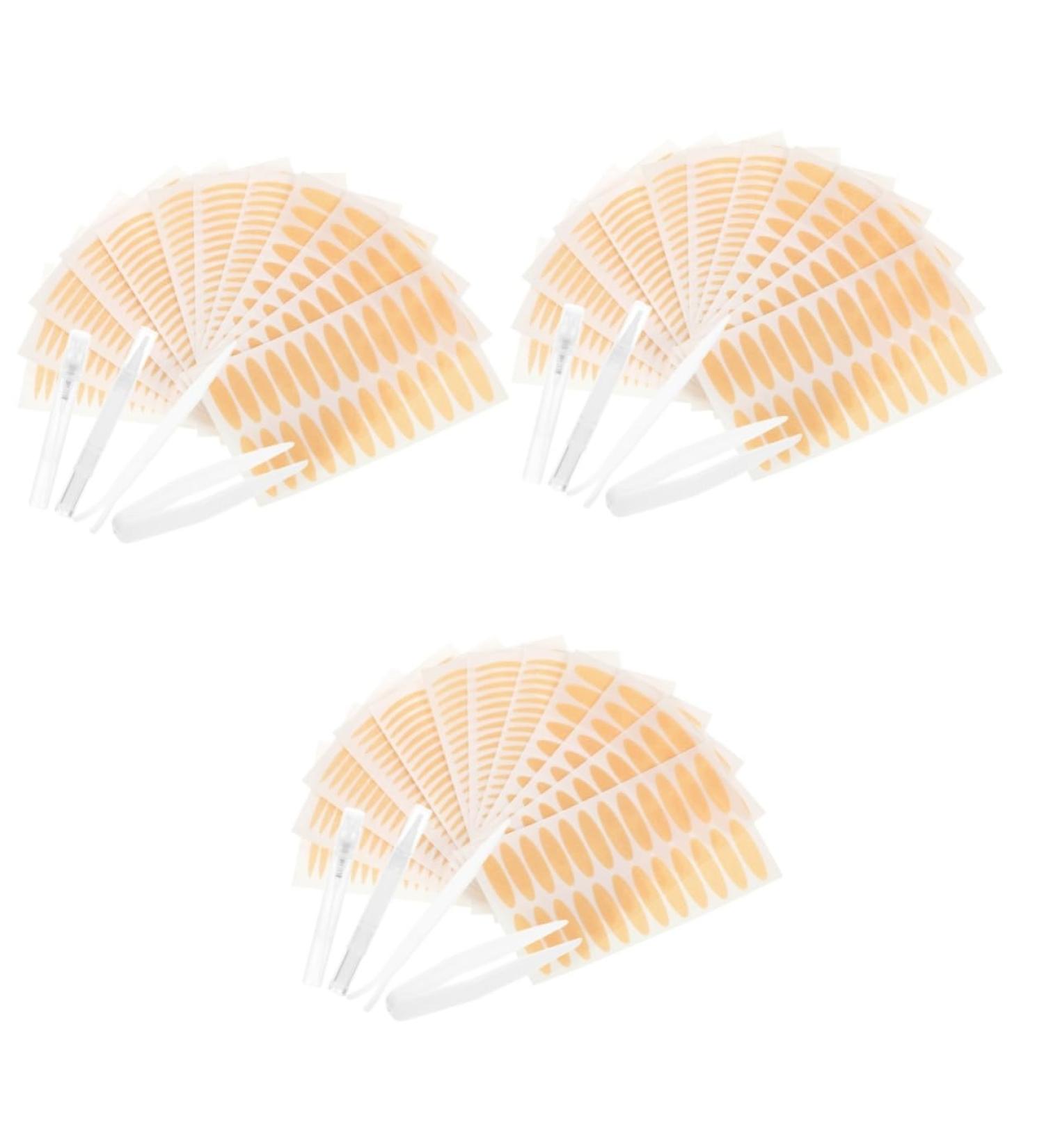 minkissy 3 Sets Double Eyelid Sticker Set Eye Lift Tape for Droopy Lids Lifting Tape Makeup Supplies Stickers for Girls Girl Double Eyelid Tape Lifting Belt Invisible Plastic - Buy Online on GoSupps.com