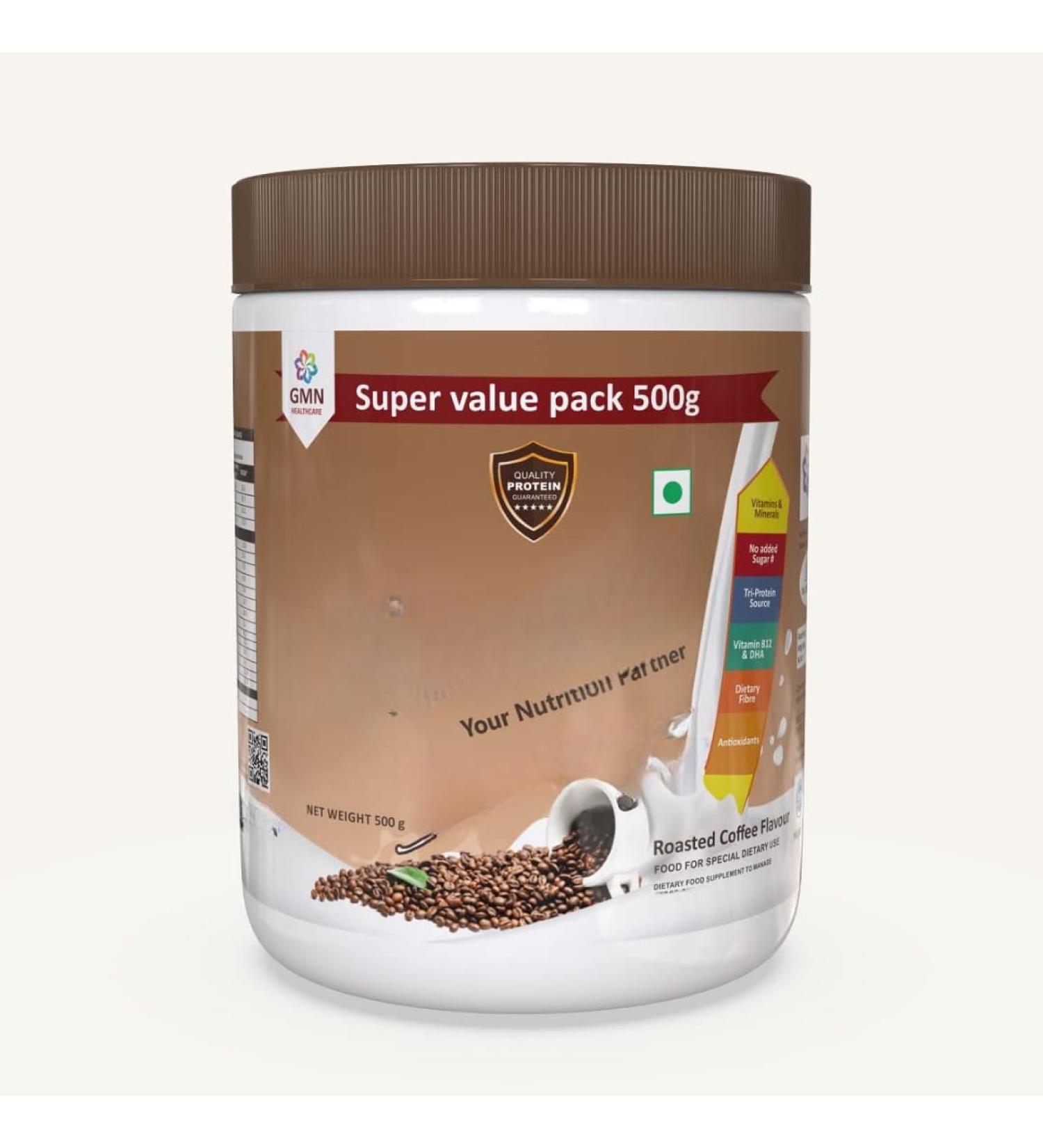Protein Powder for The Dietary Management of Peopleuse for Madhunashini - 250GM Pack - No Added Sugar (Roasted Coffee)  - Buy Online on GoSupps.com
