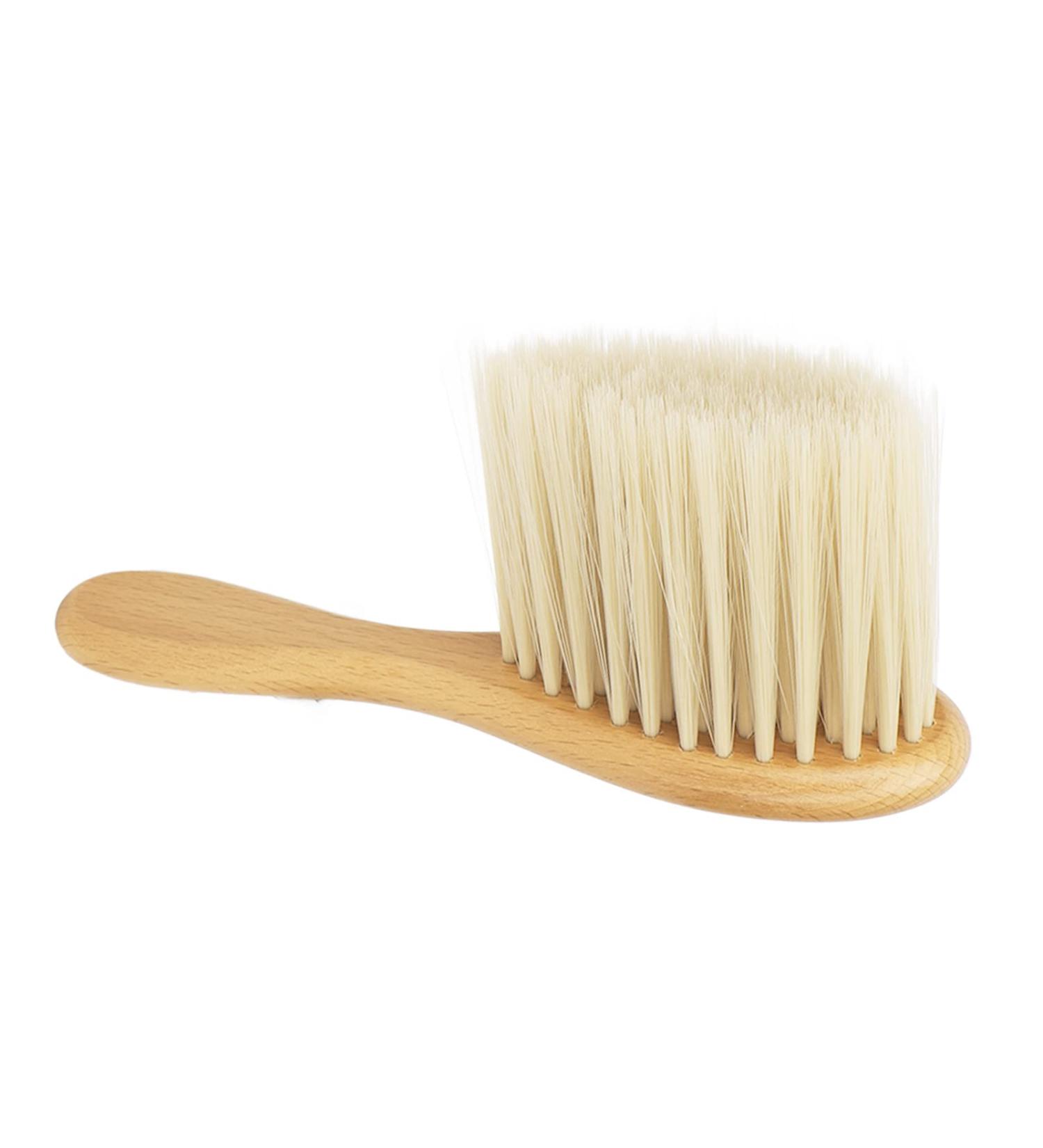 Soft Duster Brush for Hairdressers - Nylon Bristles Stylish Beechwood Handle Durable & Professional Care - Buy Online on GoSupps.com