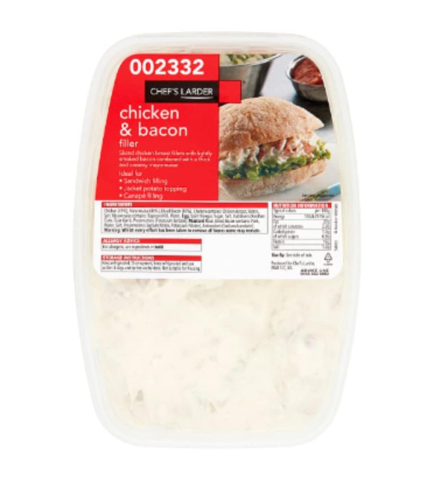 Chef's Larder Chicken & Bacon Filler 1kg x 1