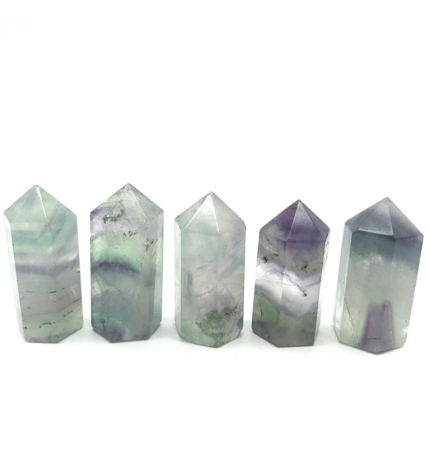 Natural Crystal Rough Natural Crystals and Stones Mini Natural Fluorite Crystal Point Stone Tower Specimen Decor Home Decoration Natural Crystals for Decoration Crystals - Buy Online on GoSupps.com
