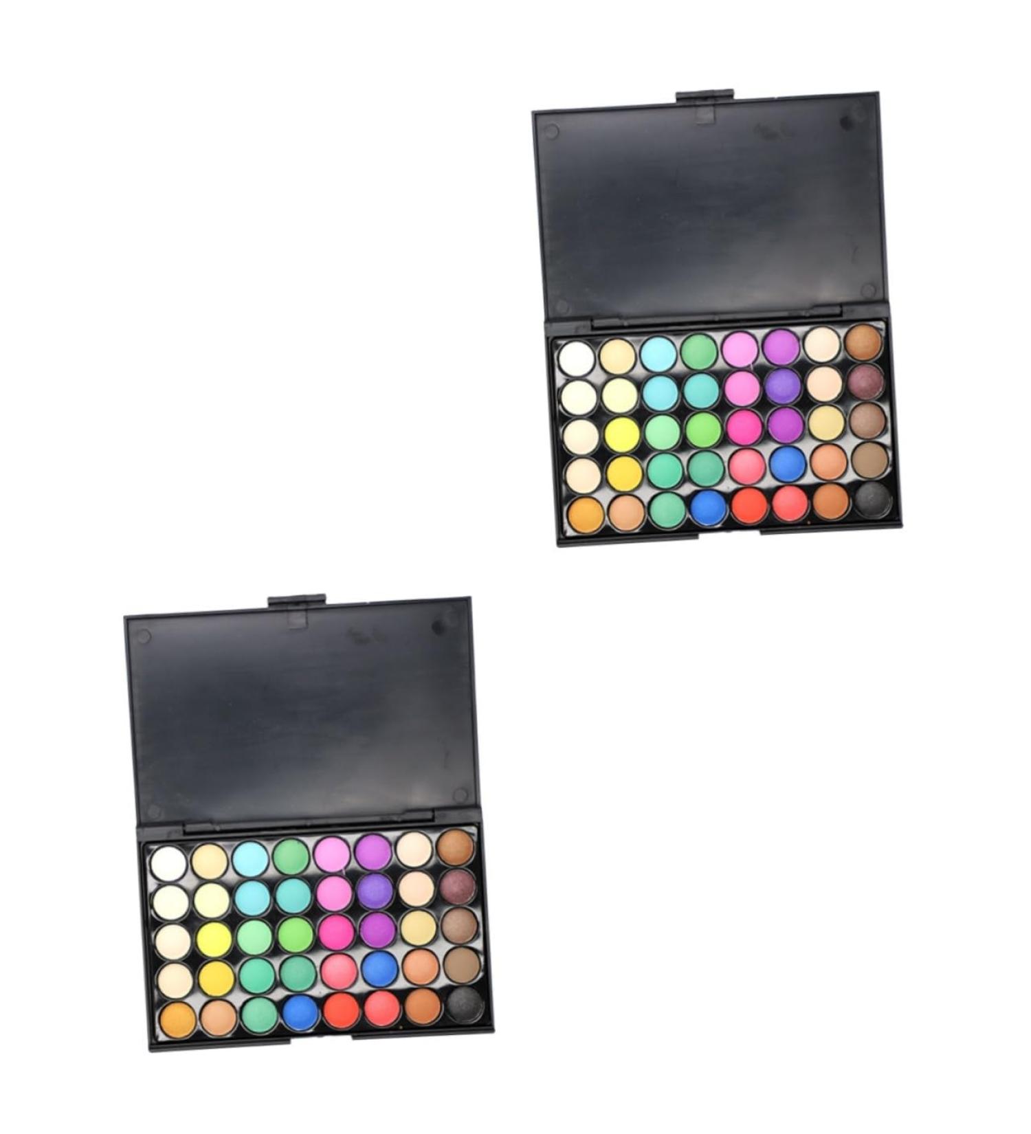 FOMIYES 2pcs 40 Eye Shadow Palettes Eyeshadow Pallet Eyeshadow Matt Multicolor Makeup Palette 1 count (Pack of 1) As Shownx2pcs - Buy Online on GoSupps.com