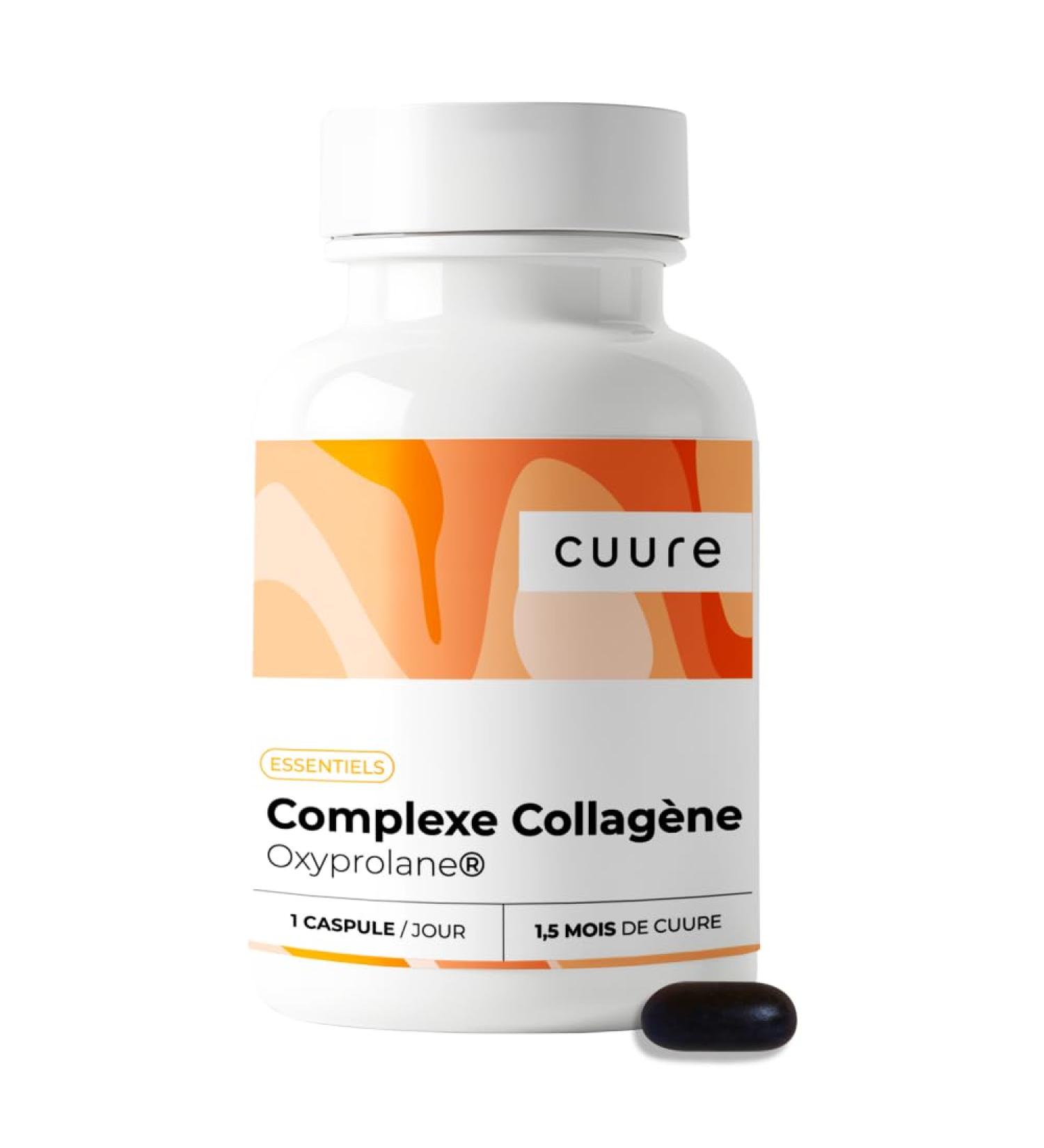 Patented Hydrolyzed Marine Collagen Complex - Cuure - 45 Days - 45 Capsules - Omega 3 Vitamin C E and Astaxanthin - 1500 Dalton - Skin - Made in France - Buy Online on GoSupps.com
