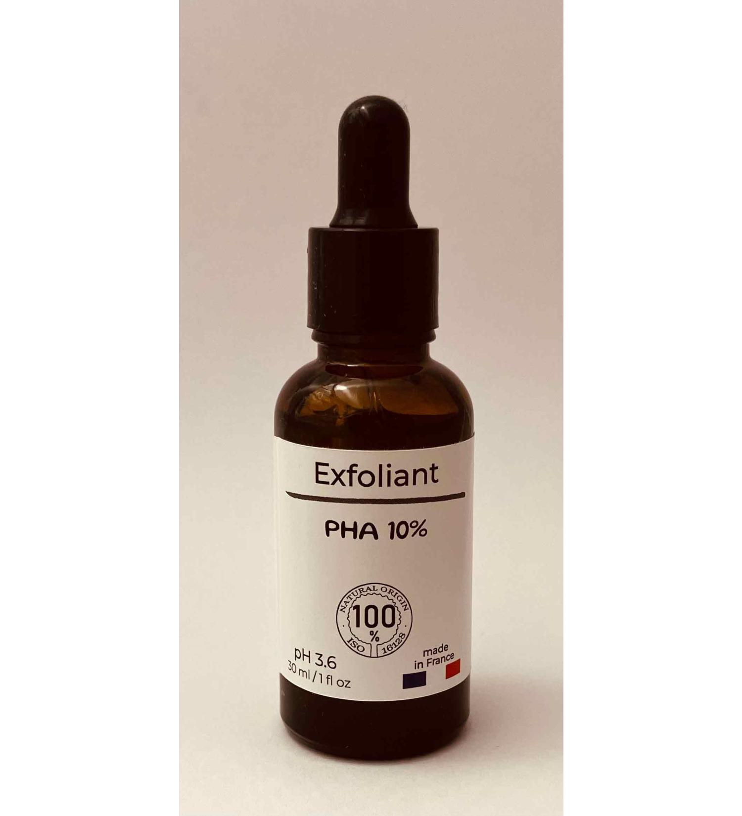 essentiallab Organic PHA 10% facial scrub enriched with gluconalactone and arginine for oily skin with acne and blackheads deep hydration with natural preservation radiant skin 30 ml