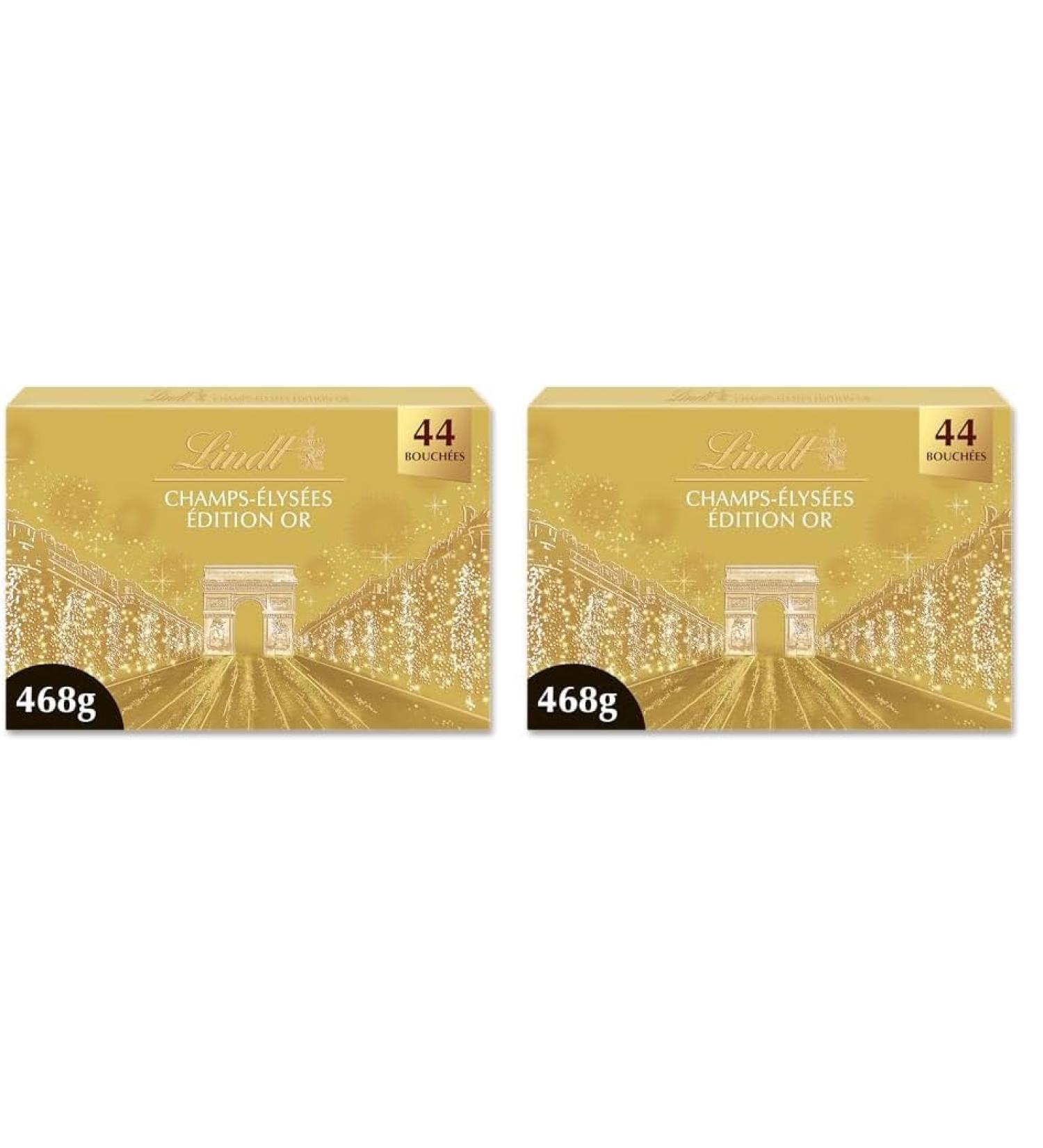 Lindt - Bo te CHAMPS- LYS ES dition Or - Assortiment de Chocolats au Lait Noirs et Blancs - Pralin s Croustillants et Onctueux - Id al pour No l 468g (Lot de 2) - Buy Online on GoSupps.com