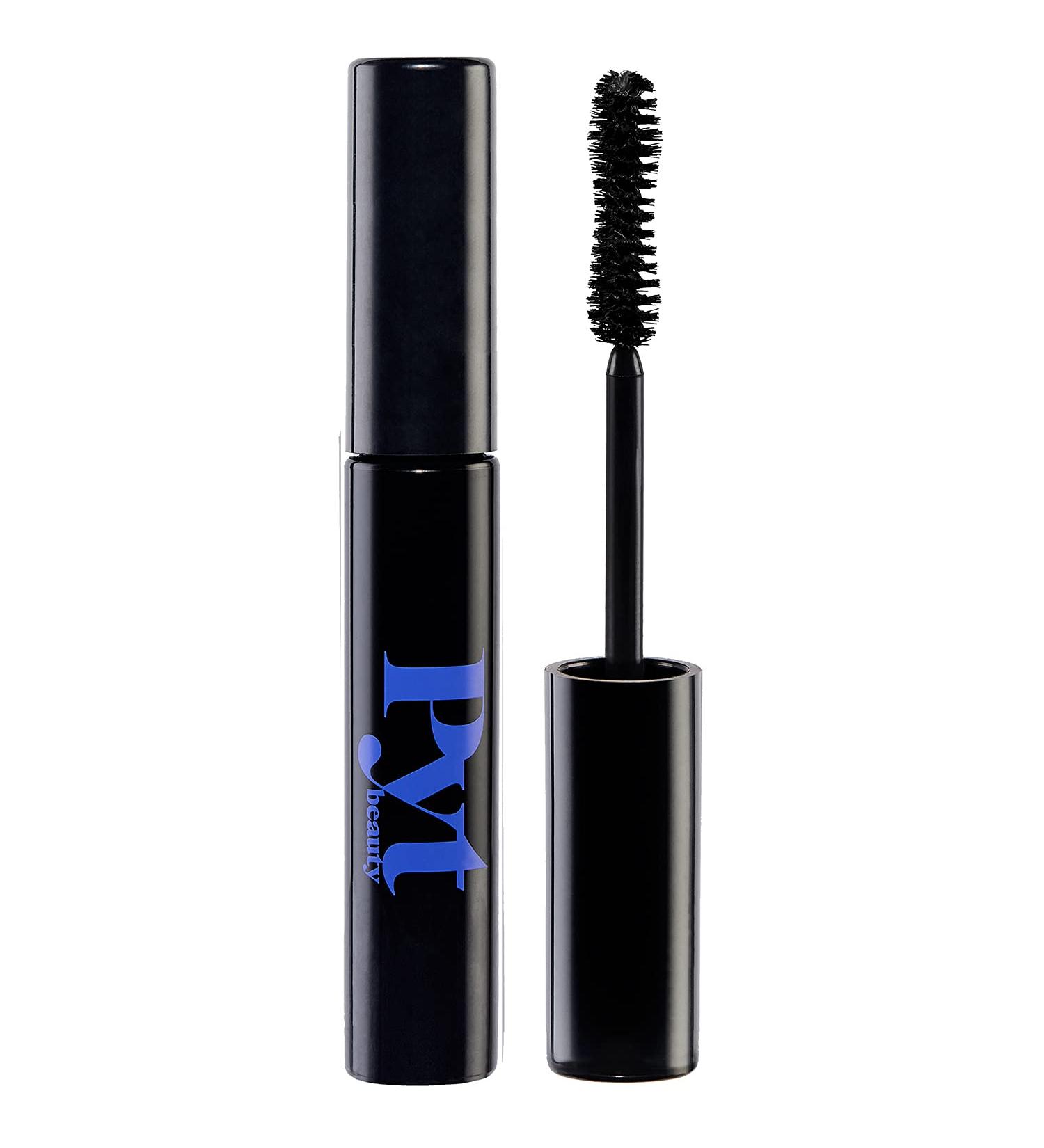 PYT Beauty 12 Hour Longwear Lengthening and Volumizing Black Mascara - Hypoallergenic Vegan Makeup (1 Count) - Buy Online on GoSupps.com