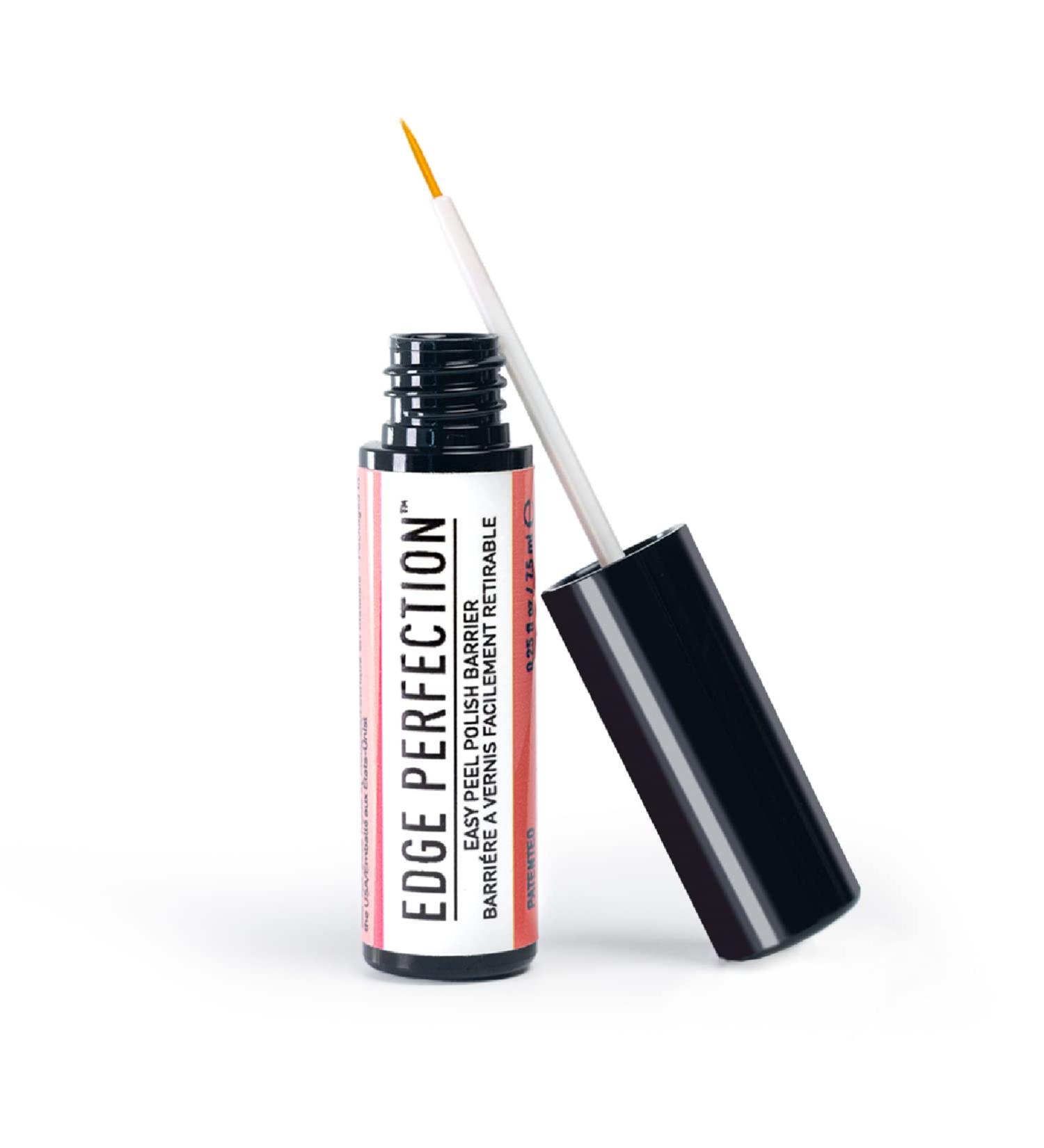 Edge Perfection Original Patented Nail Polish Barrier - 0.25 Fl Oz - Mess-Free Cuticles & Nail Art Designs - Quick-Drying Latex - Buy Online on GoSupps.com