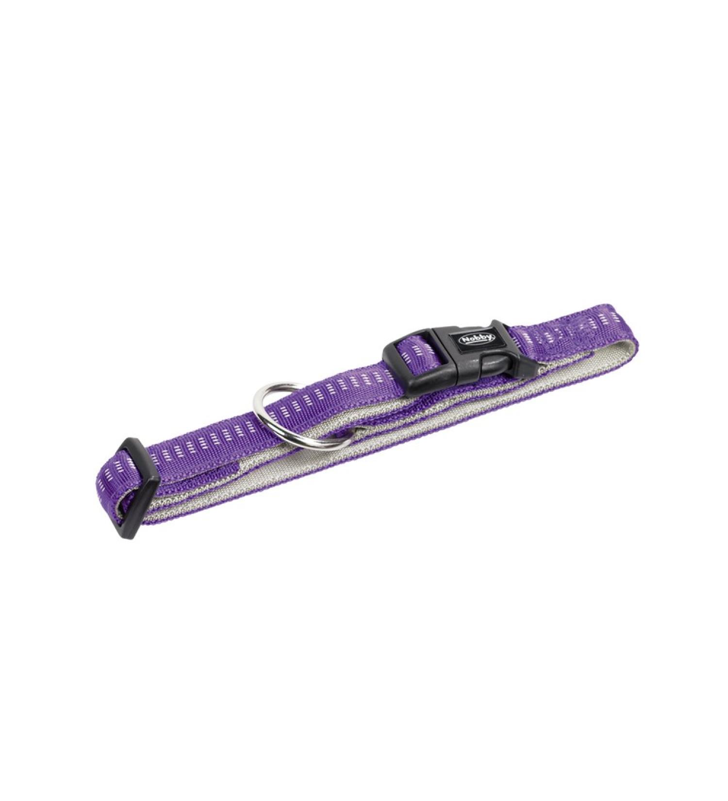 Nobby Soft Grip Collar - Purple Light Grey Size L (20-30 cm 10 mm) | International Shipping Available - Buy Online on GoSupps.com