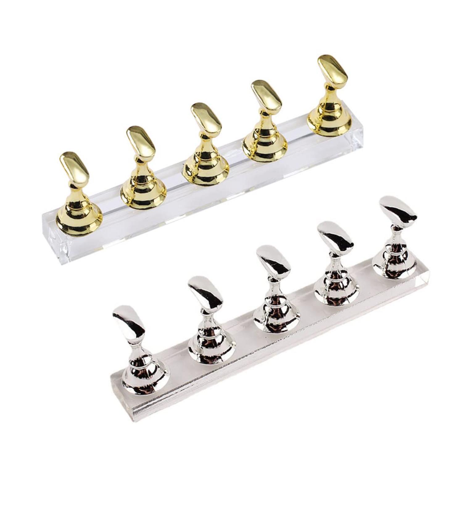Liujzzj 2 Set Acrylic Nail Art Practice Stand | Magnetic Nail Tip Holder for DIY Manicure & Fingernail Display - Buy Online on GoSupps.com