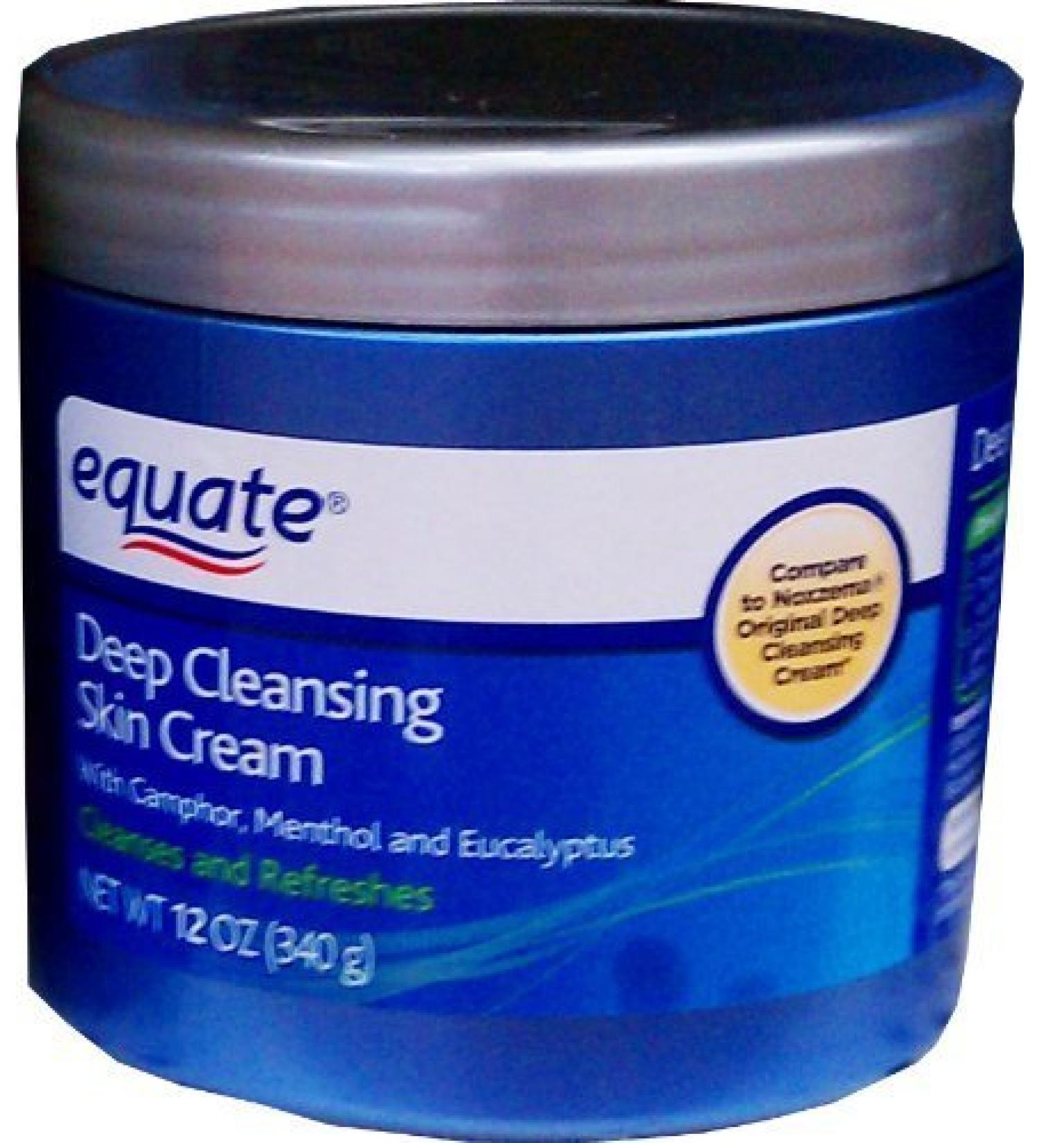Deep Cleansing Skin Cream by Equate 12oz Compare to Noxzema Original Deep Cleansing Cream