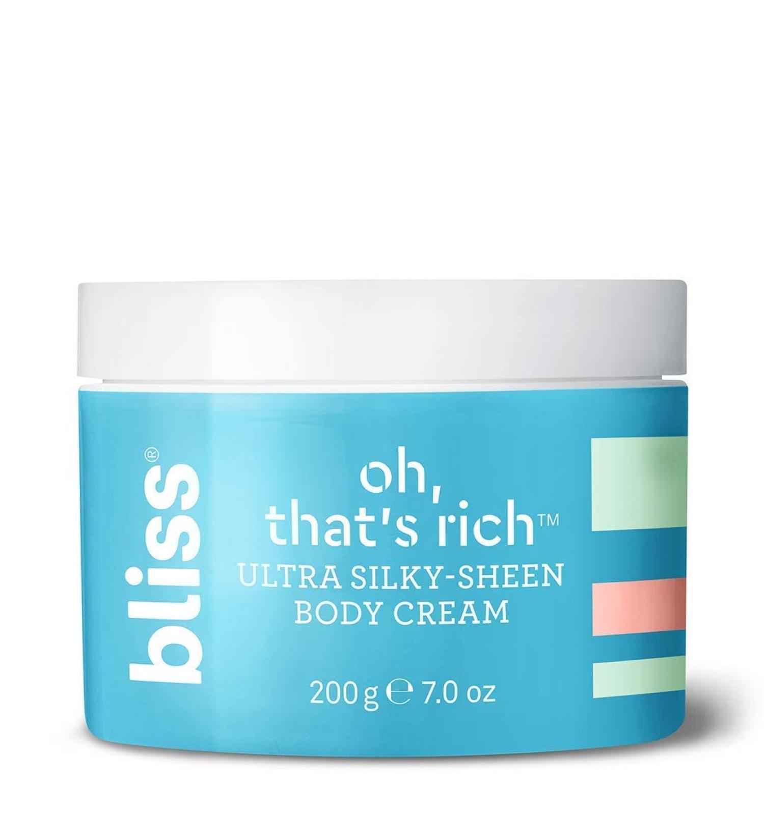 Buy Bliss Oh That's Rich Ultra Silky-Sheen Body Cream | 7 oz | Paraben Free & Cruelty Free | Instantly Absorbs for Smooth Soothed Skin | International Shipping Available - Buy Online on GoSupps.com