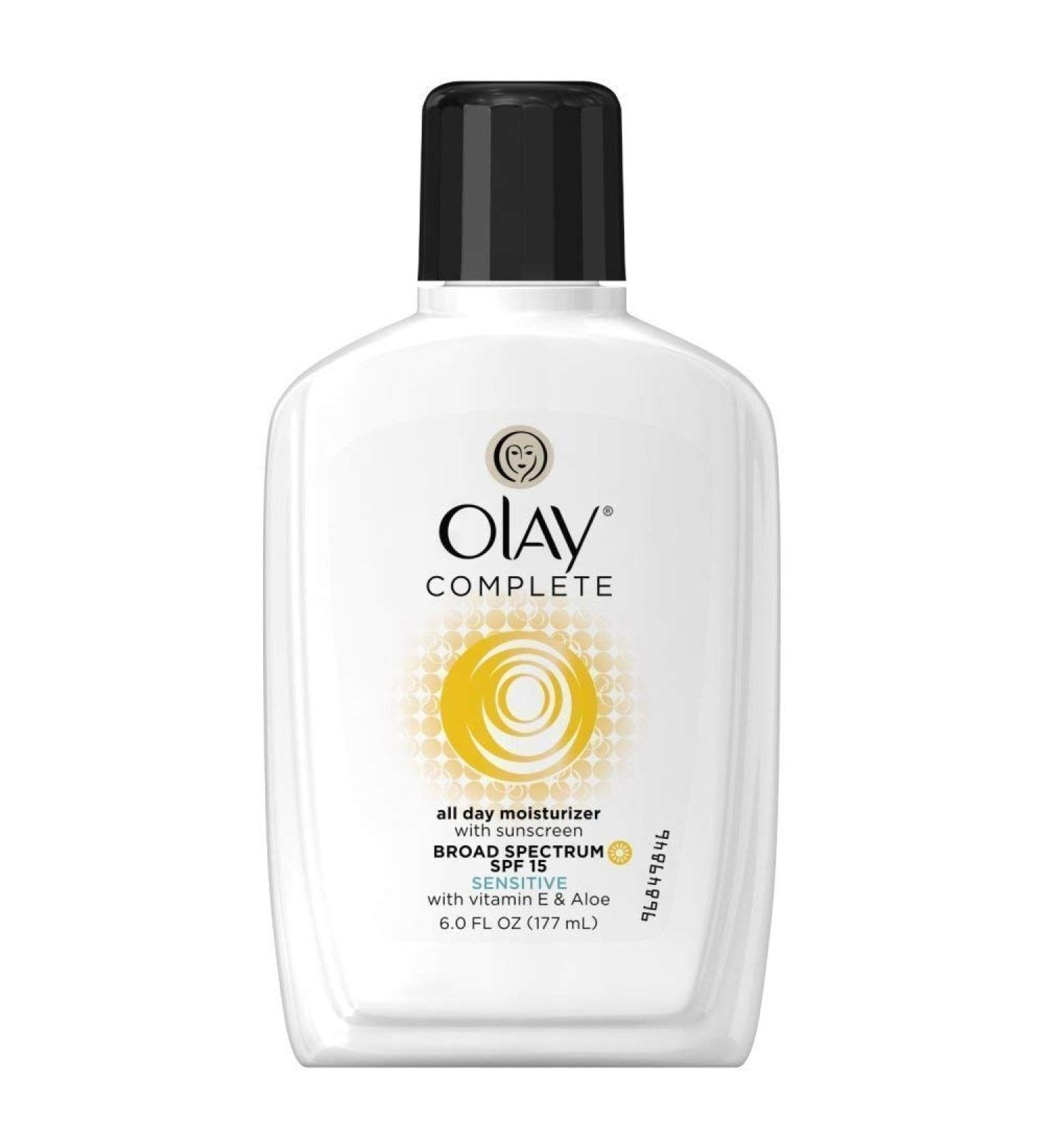 OLAY Complete UV Daily Moisturizer SPF 15 Sensitive Skin 6 oz (Pack of 4)
