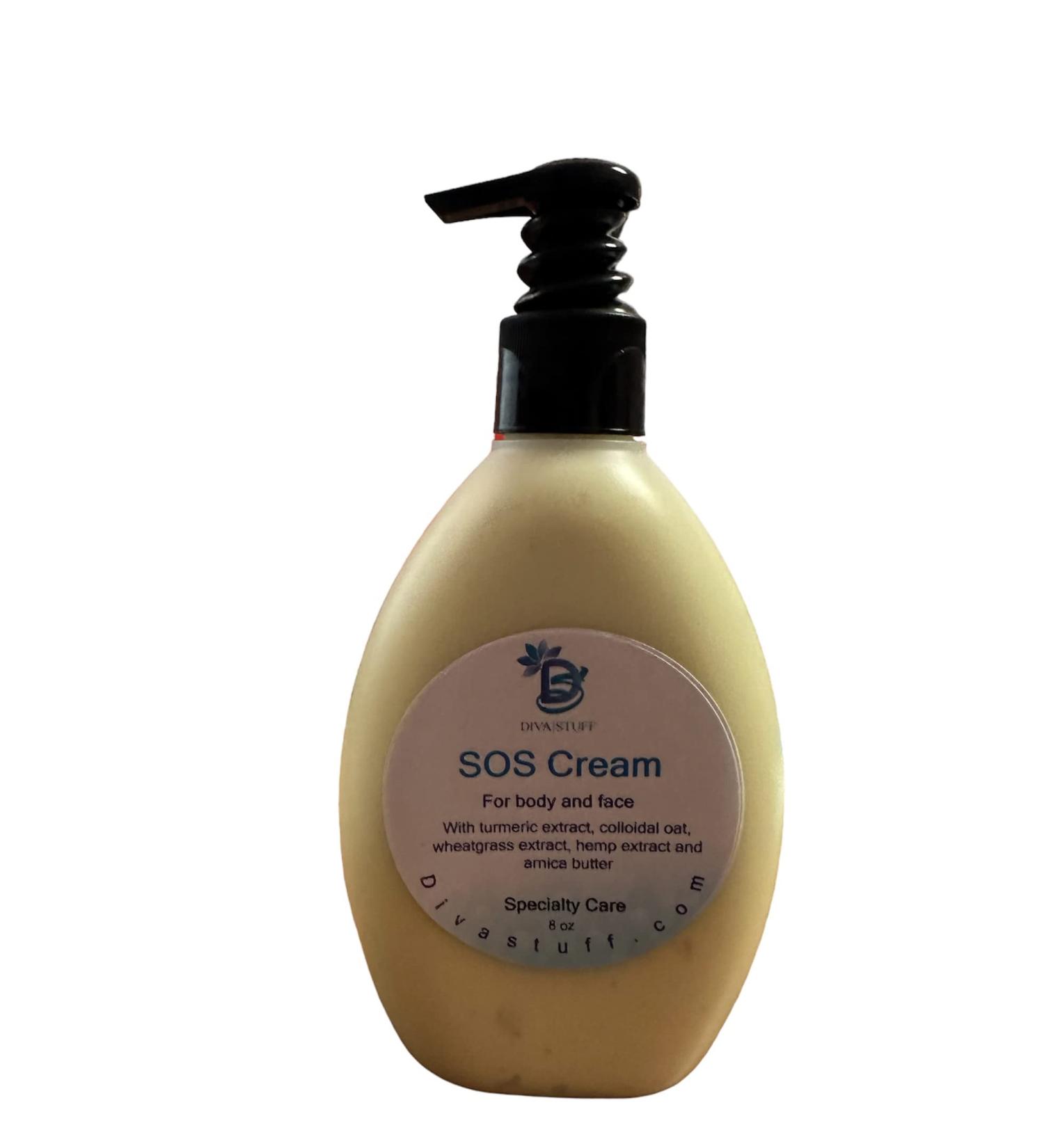 Diva Stuff SOS Skin Cream for Body & Face - Soothes Dry, Cracked Skin and Relieves Itchiness - Buy Online on GoSupps.com