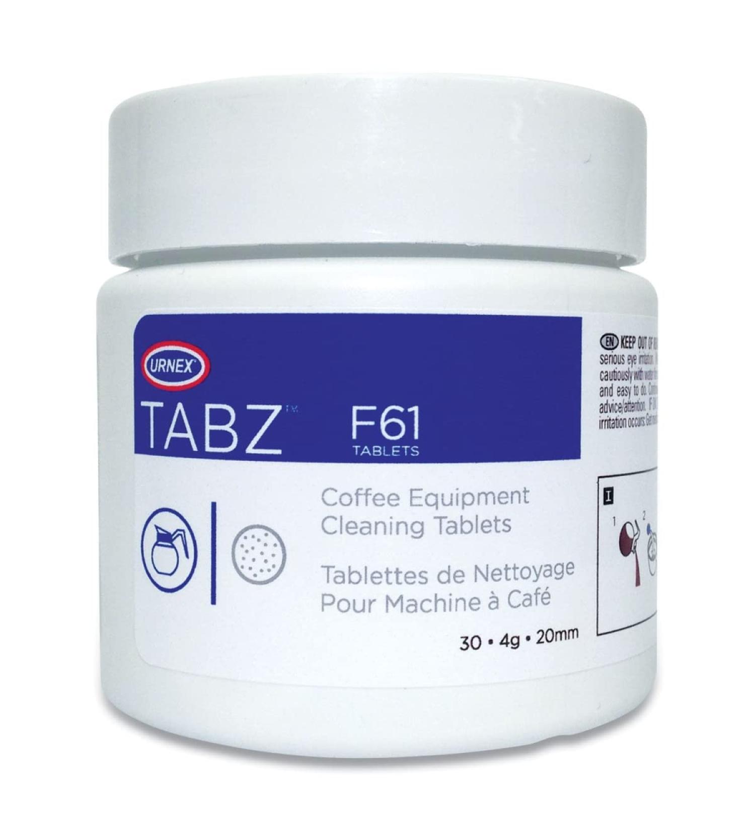 Urnex Tabz Coffee Equipment Cleaning Tablets 30