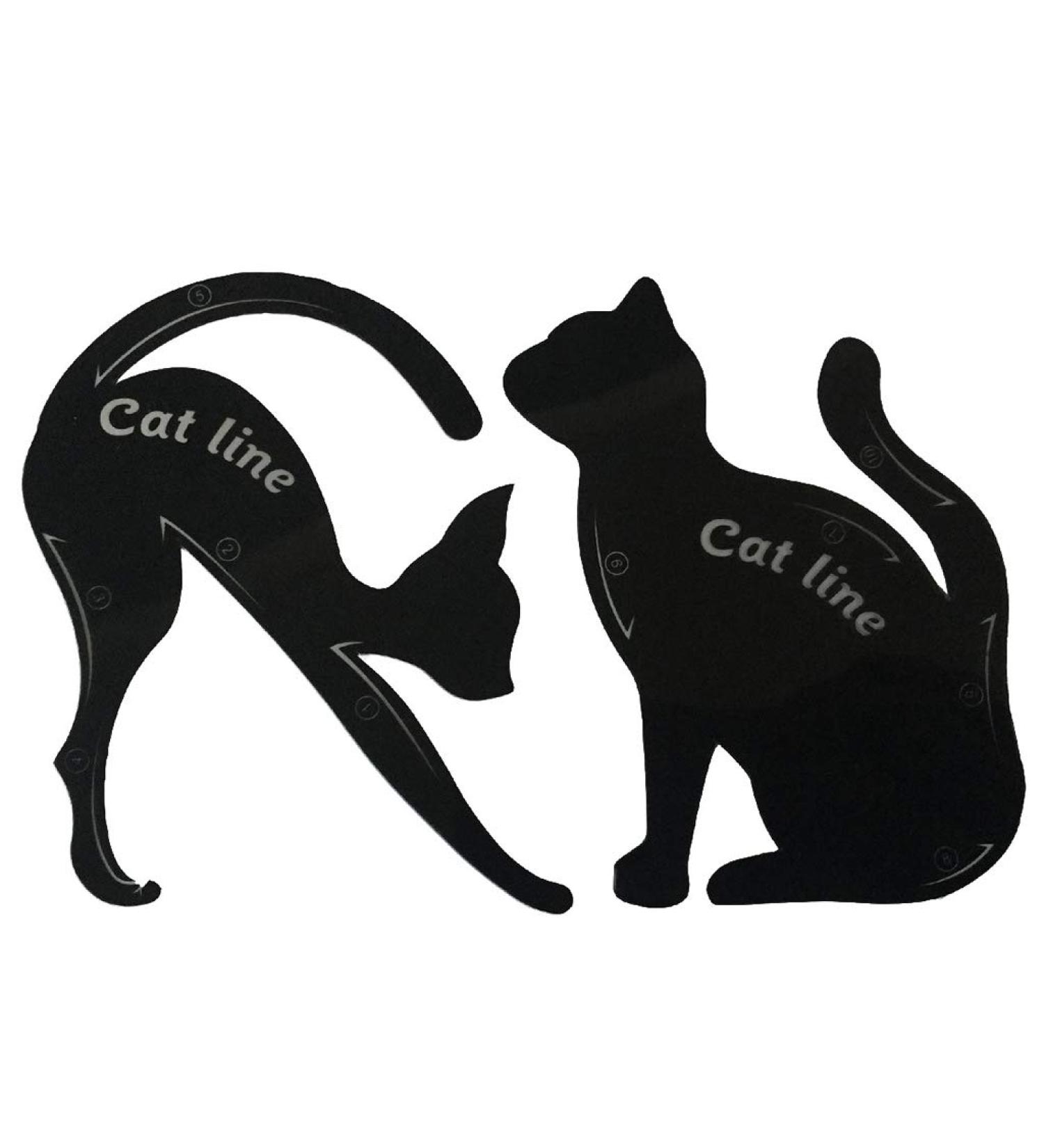 Cat Eyeliner Guides | Easy Quick Makeup Tool & Stencils for Perfect Looks - Black Stylish & Popular - Buy Online on GoSupps.com