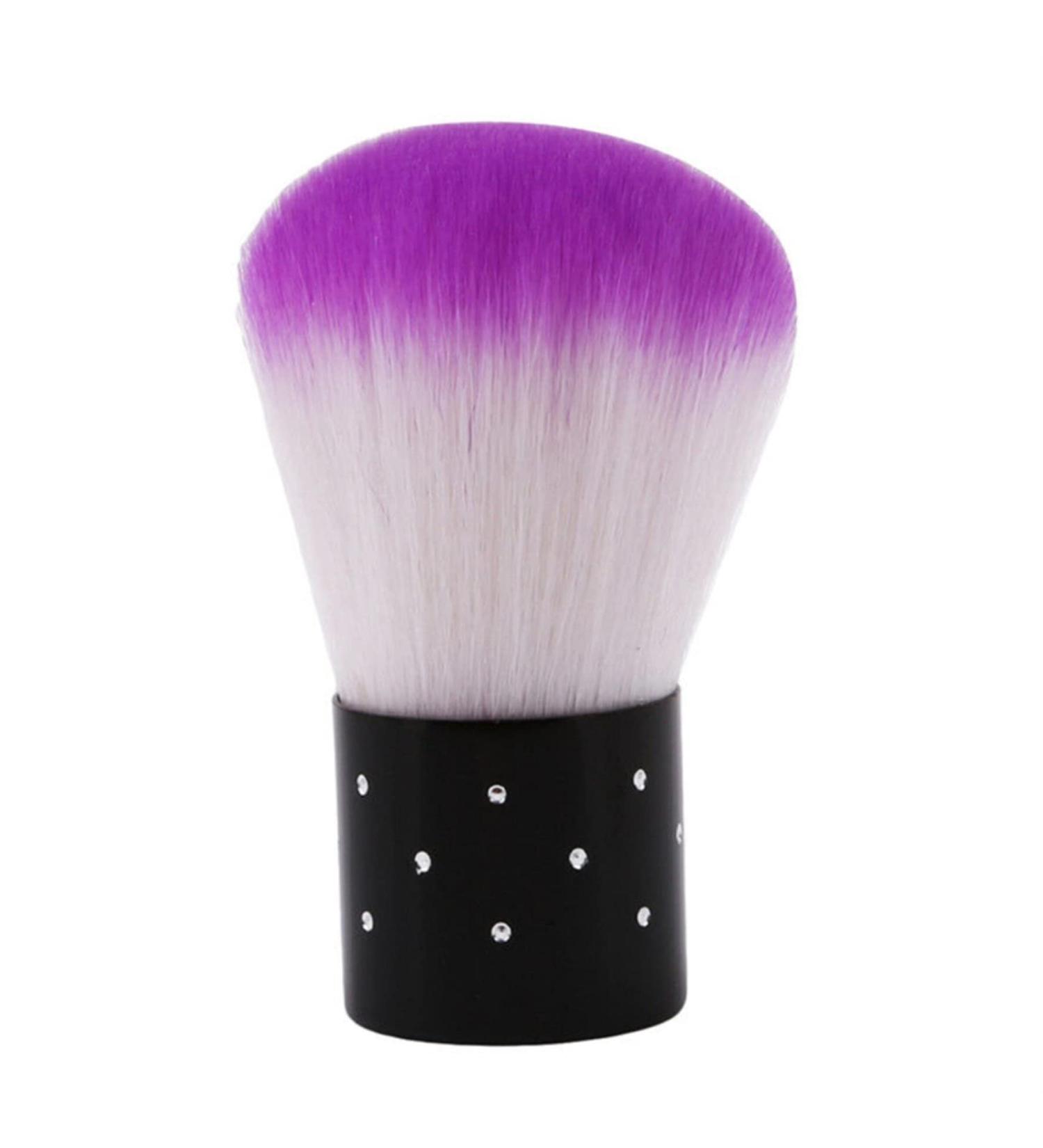 JINLL Nail Dust Cleaner Powder Foundation Brush - Soft Cleaning Brush for Manicure - Multi Brush Nail Tool - Purple - Buy Online on GoSupps.com