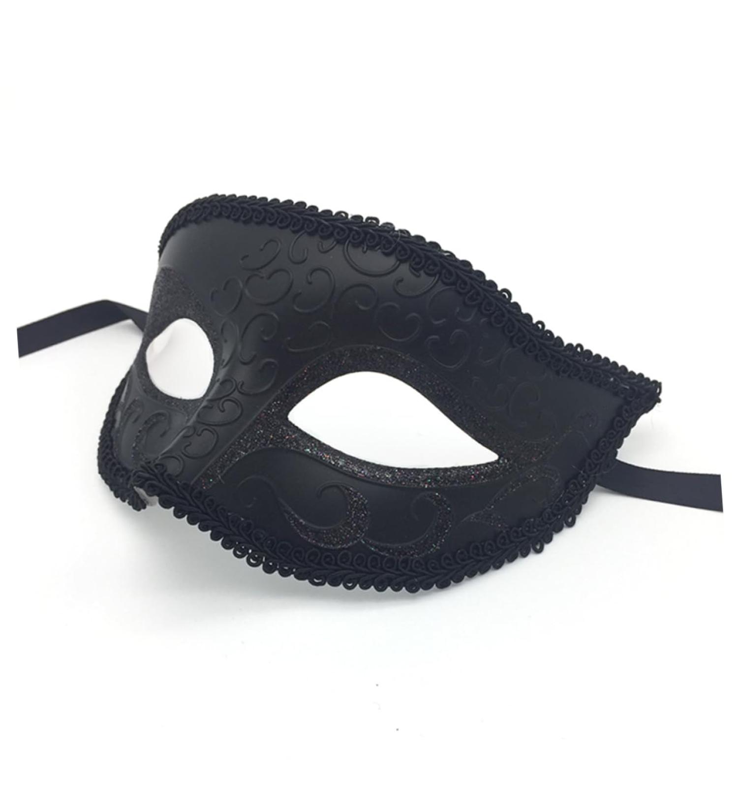 Ipetboom Dreses Masquerade Ball Black Outfit Wedding Halloween Mask Themed Prom Mask Unique Masquerade Halloween Costumes Masquerade Costume Eye Black Maskes Make up Men and Women - Buy Online on GoSupps.com