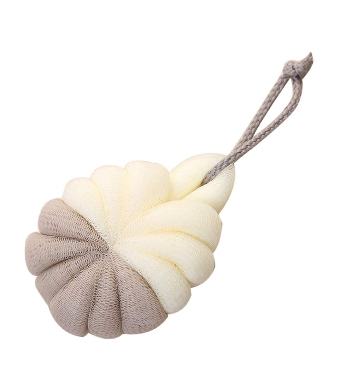 Sytaun Loofah Bath Ball & Shower Sponge | Beige Body Scrubber Brush for Ultimate Clean & Relaxation - Buy Online on GoSupps.com