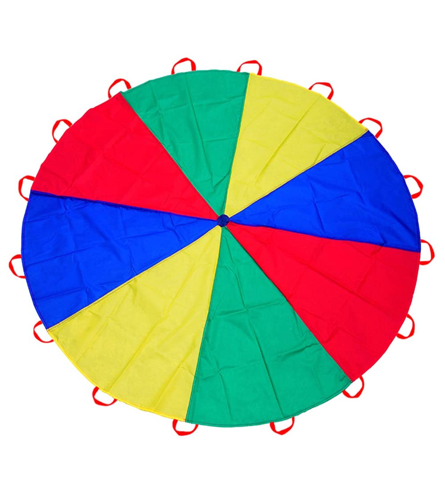 AMYESE Rainbow Parachute: 10ft/16.4ft Outdoor Party Game for Kids - Family Entertainment - Buy Online on GoSupps.com