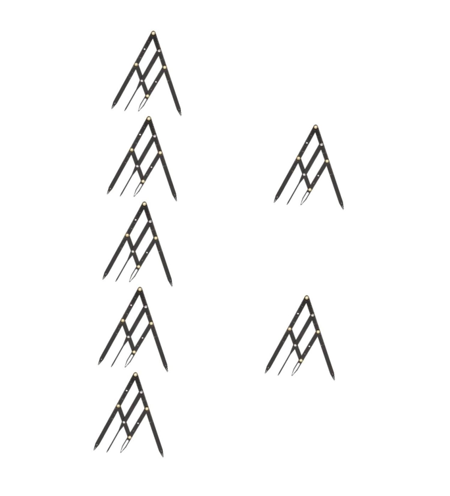 Healeved 7 Pcs Second Generation Scale Eyebrow Shaper Ruler Eyebrow Balance Ruler Stainless Steel 25x5x0.6cmx7pcs Blackx7pcs - Buy Online on GoSupps.com