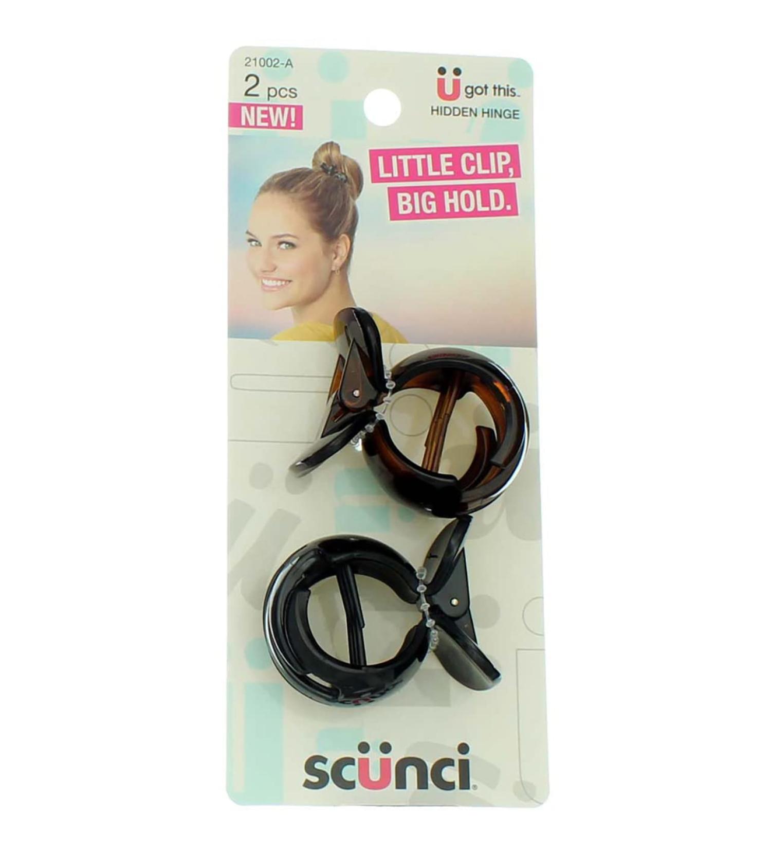 Scunci Fish Claw Clips 2 ct Multi-Colored - 1 Pack | Stylish Hair Accessories - Buy Online on GoSupps.com