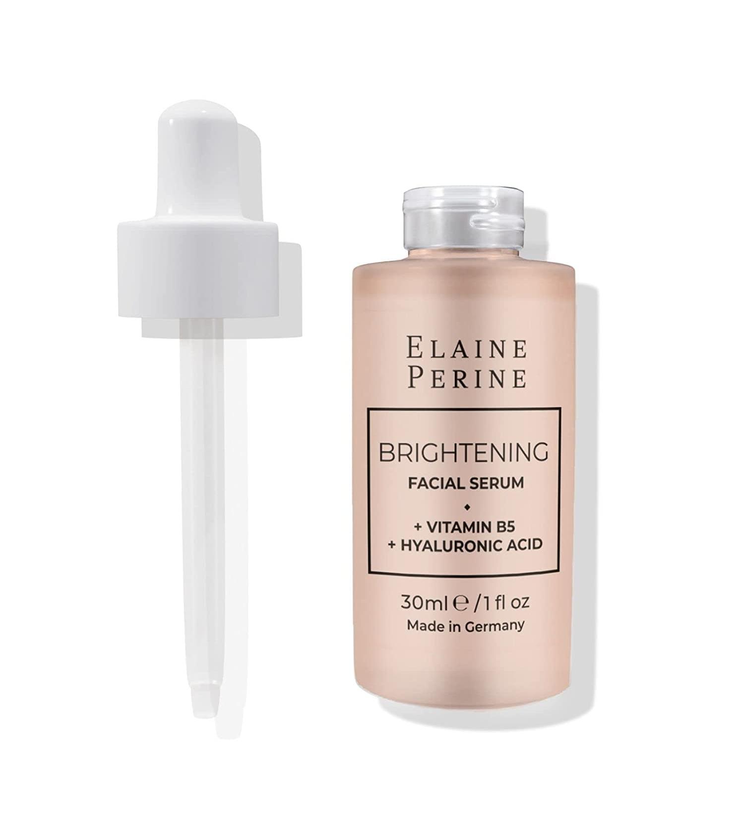 Elaine Perine Brightening Serum Brightening Face Serum Even Skin Tone Radiant Complexion Vitamin C Plus Hyaluronic Acid Vitamin B5 & Aloe Vera - Buy Online on GoSupps.com