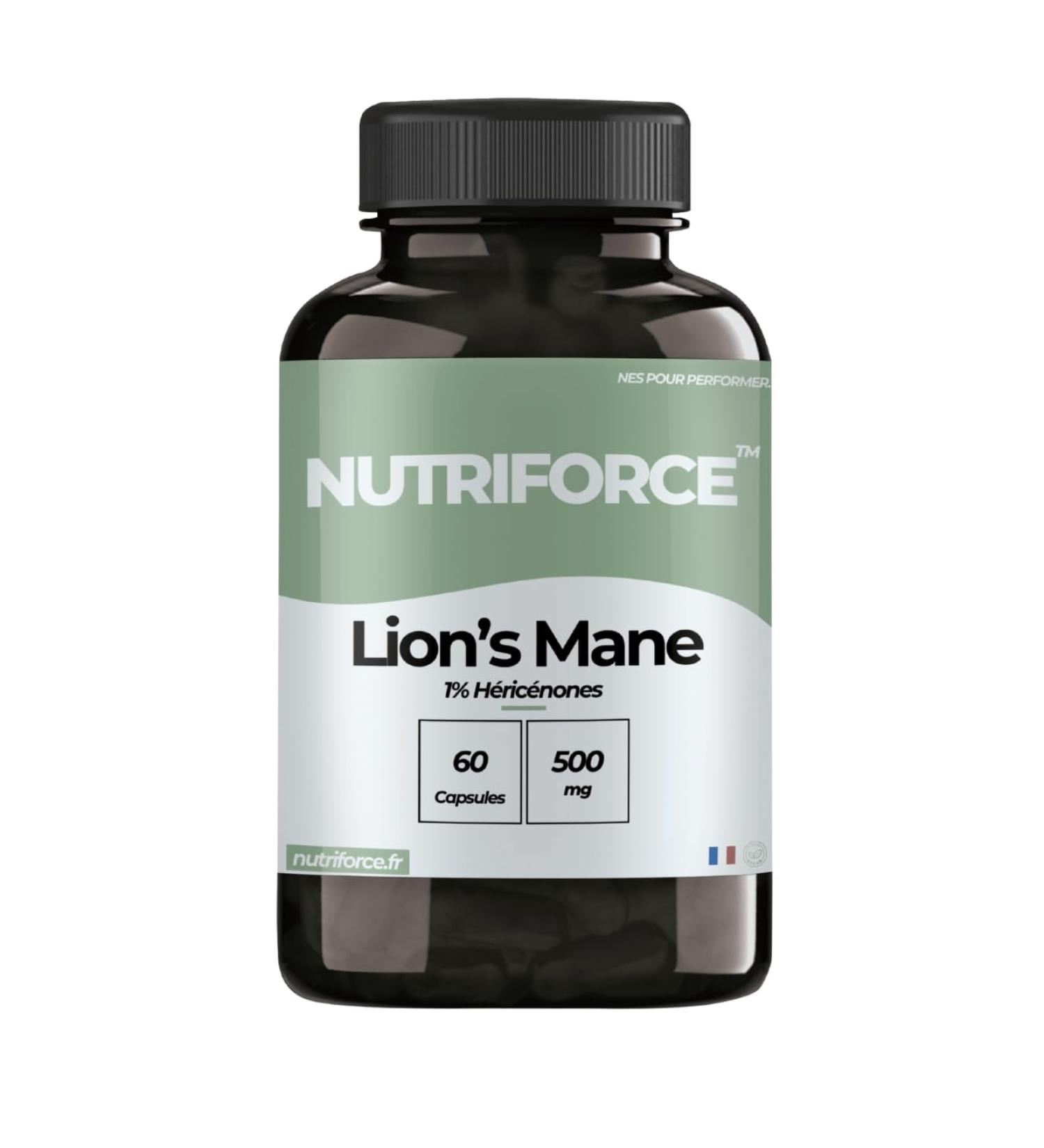  Nutriforce Lion's Mane - 60 capsules - nootropic - Buy Online on GoSupps.com