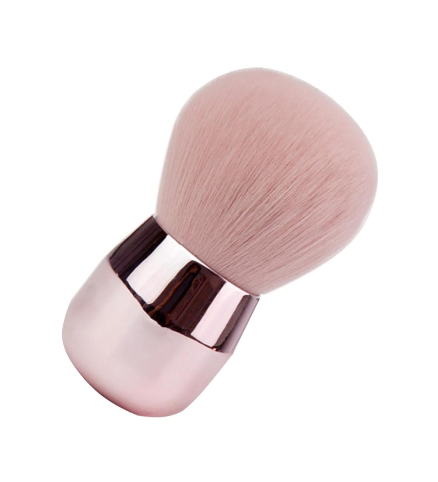 DOITOOL 1pc Pink Makeup Brush Round Head Fiber Bristles Foundation Brush - Buy Online on GoSupps.com