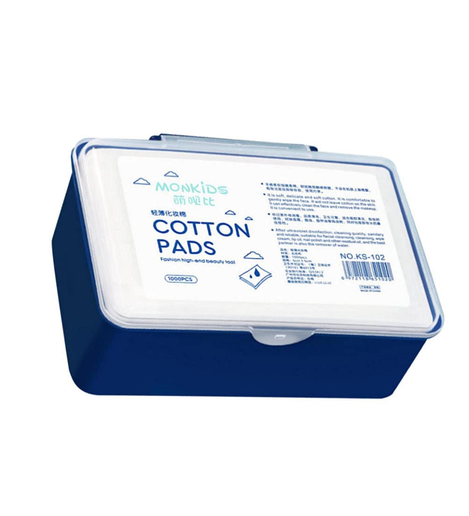 Minkissy 1000 Cotton Make-Up Pads | Eco-Friendly Facial Towels for Perfect Skin Care - Buy Online on GoSupps.com