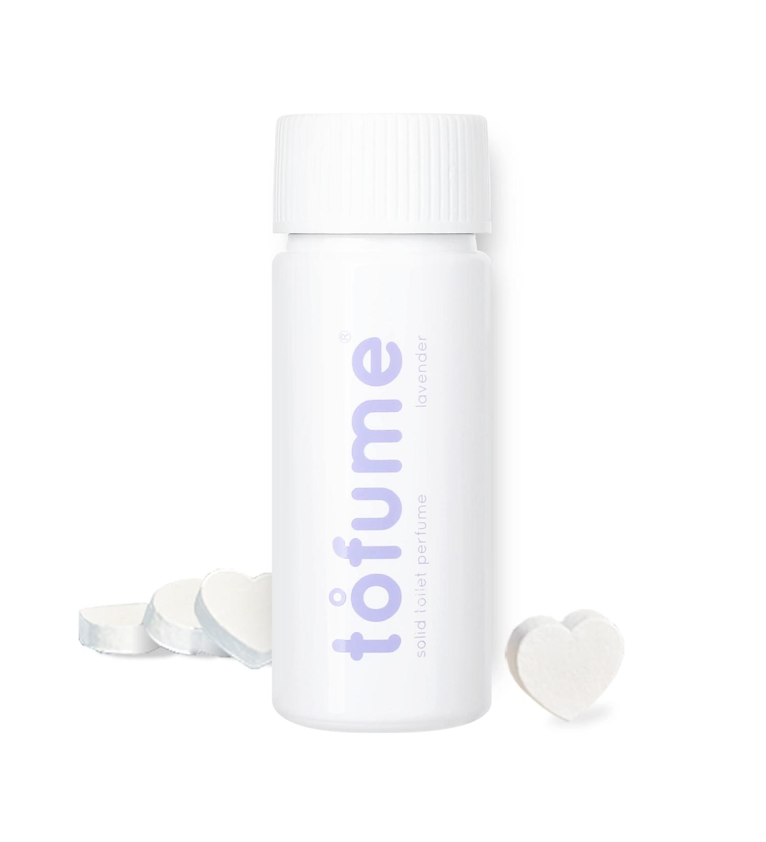 Tofume Bathroom Deodorizer Tablets with Essential Oil - Lavender, 30 Count, Non-Toxic & Long-Lasting Odor Eliminator - Buy Online on GoSupps.com