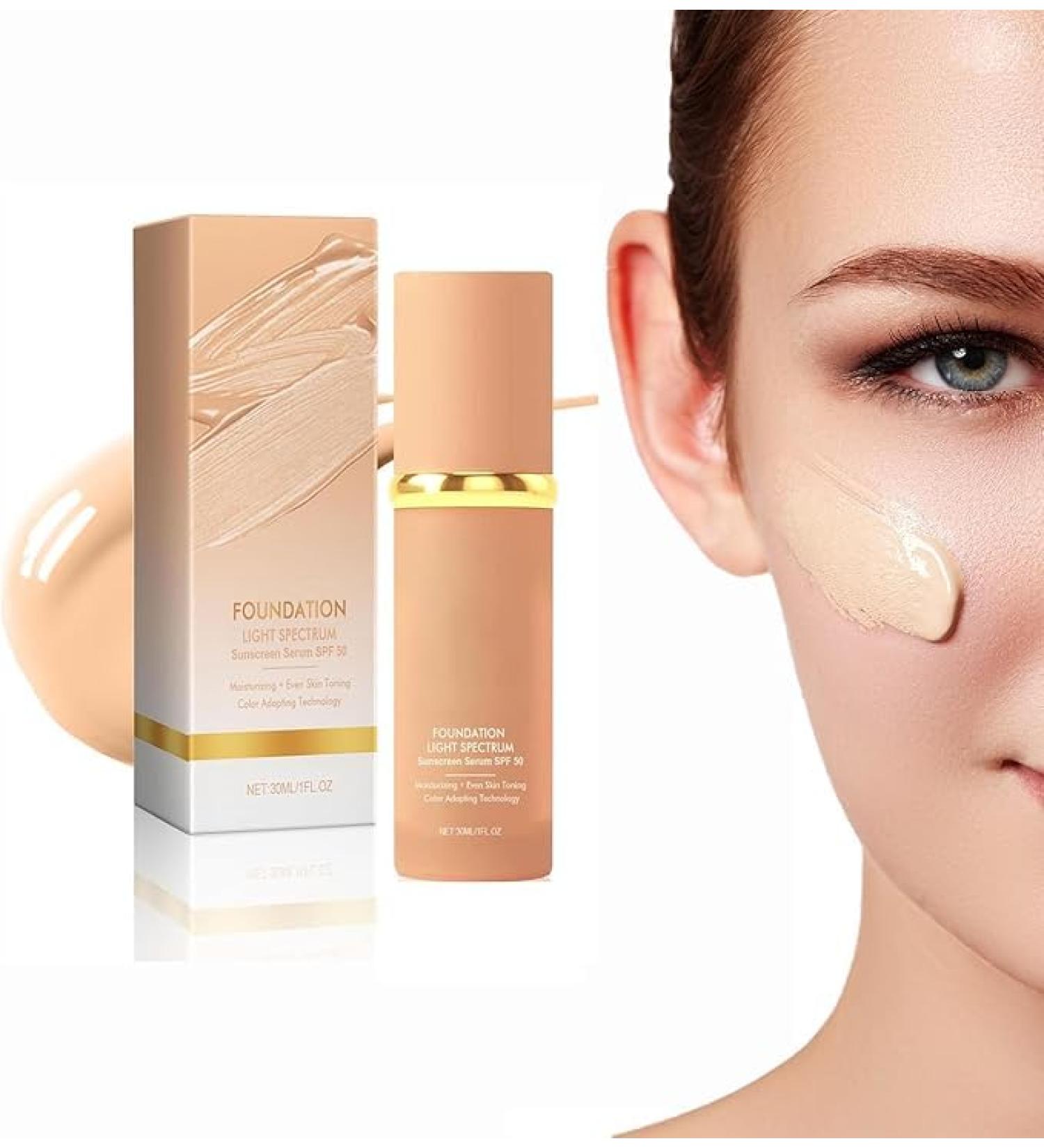  1/2/3Pcs 4 In 1 Foundation Liquid Moisturizing Medium Full Coverage Concealer Biomimic Foundation 4 In 1 - Light Spectrum Forever Bloom Biomimic Foundation Long Lasting Waterproof - Makeup 30ML/1FL.OZ (1Count (Pack of 1)) - Buy Online on GoSupps.com