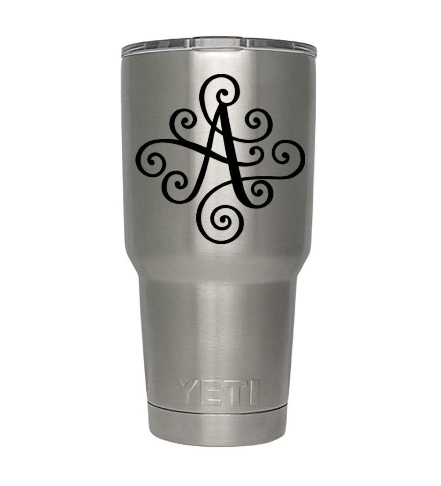 ViaVinyl Monogram Die Cut Decal/Sticker - Letter A Black | Color & Letter Options Available - Buy Online on GoSupps.com