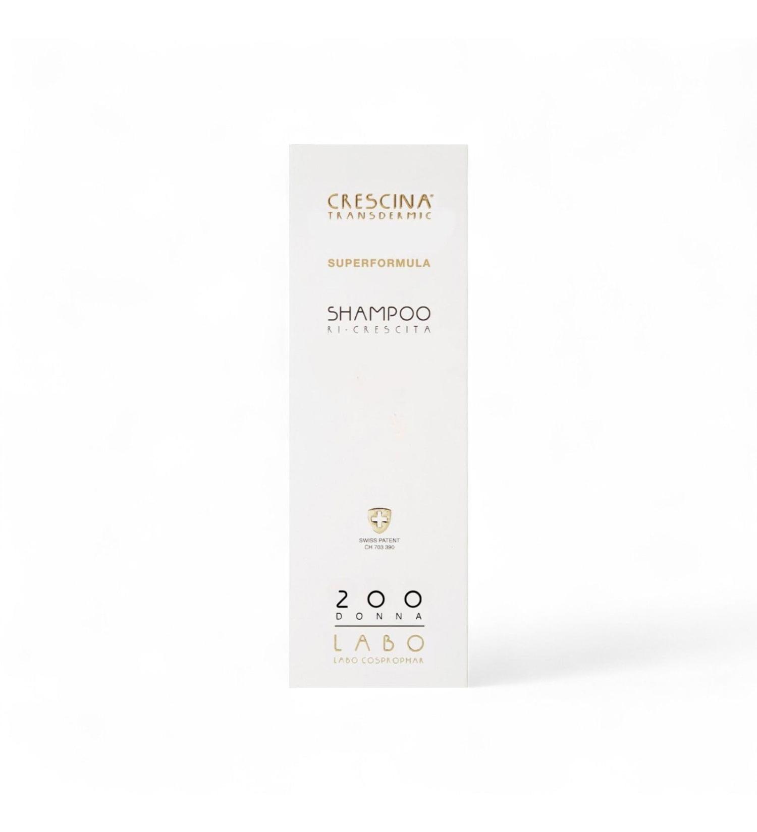 Crescina Shampooing Superfomula Re-Croissance Anti-Chute Renfor ant pour cheveux claircis et cassants 200 femmes 150 ml