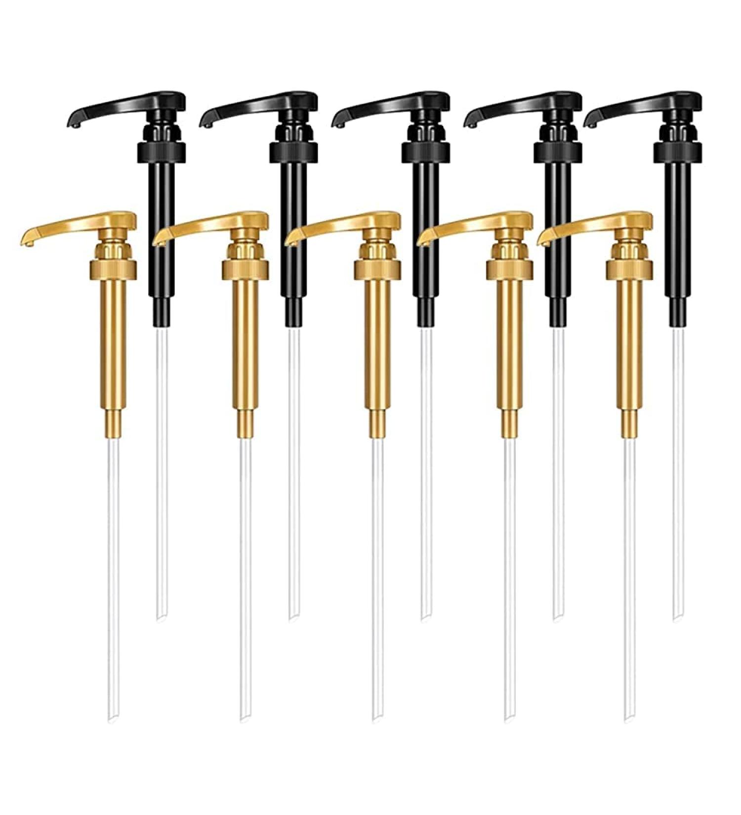 10-piece syrup press pump head coffee syrup pump dispenser fits 750ml coffee syrup bottle - Buy Online on GoSupps.com