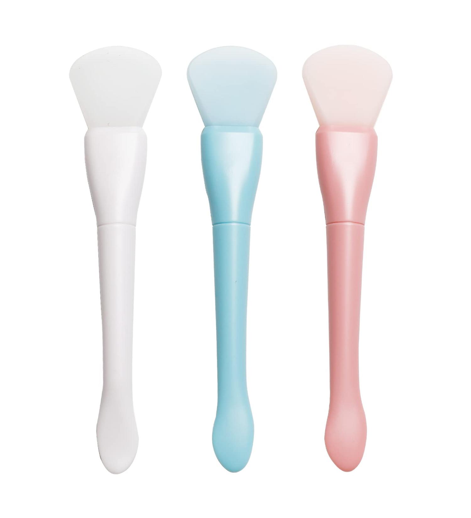 3PCS Silicone Face Mask & Cream Applicator Brush Set - Dual Sided Spatula & Spoon Scoop for Home Spa Treatments - Buy Online on GoSupps.com