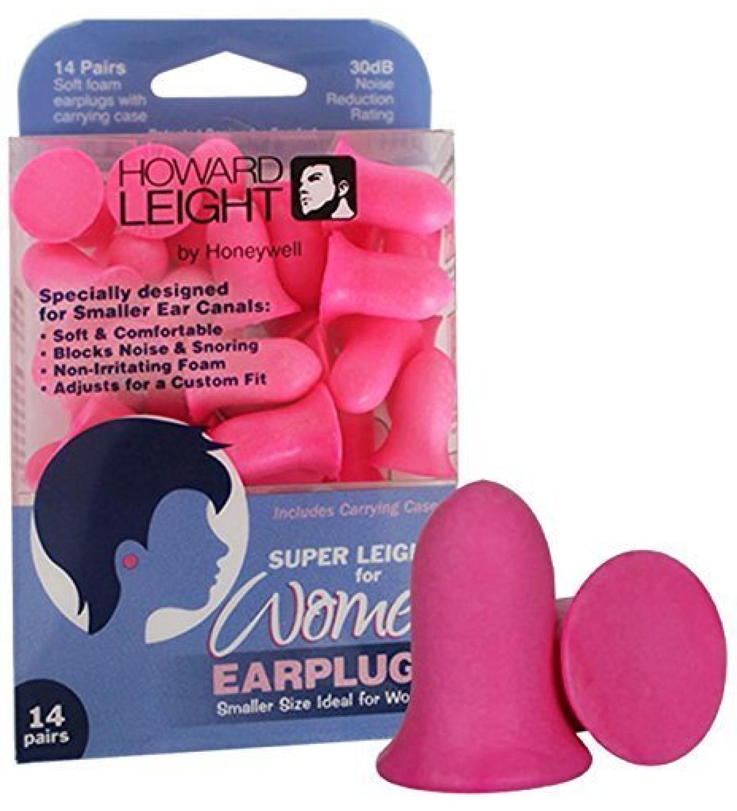 Howard Leight Women Earplugs Pnk 14 Pair Pack of 4